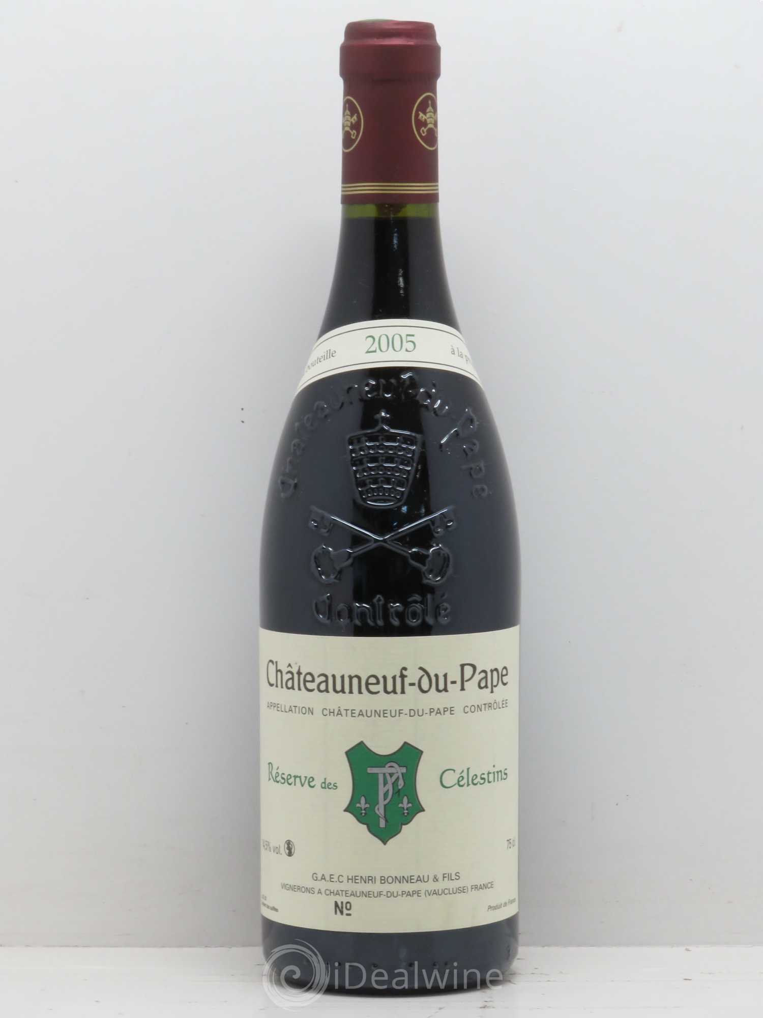 Châteauneuf-du-Pape Réserve des Célestins Henri Bonneau & Fils 2005 - Lot de 1 bouteille - 0