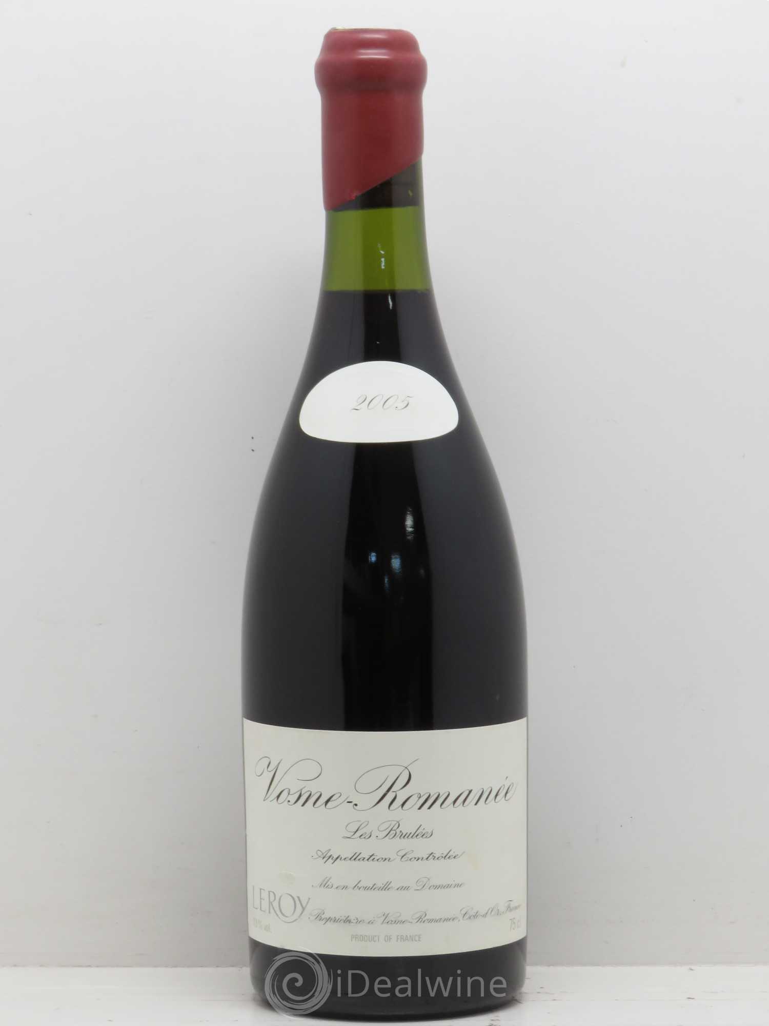 Vosne-Romanée 1er Cru Aux Brûlées Leroy (Domaine) 2005 - Lot de 1 bouteille - 0