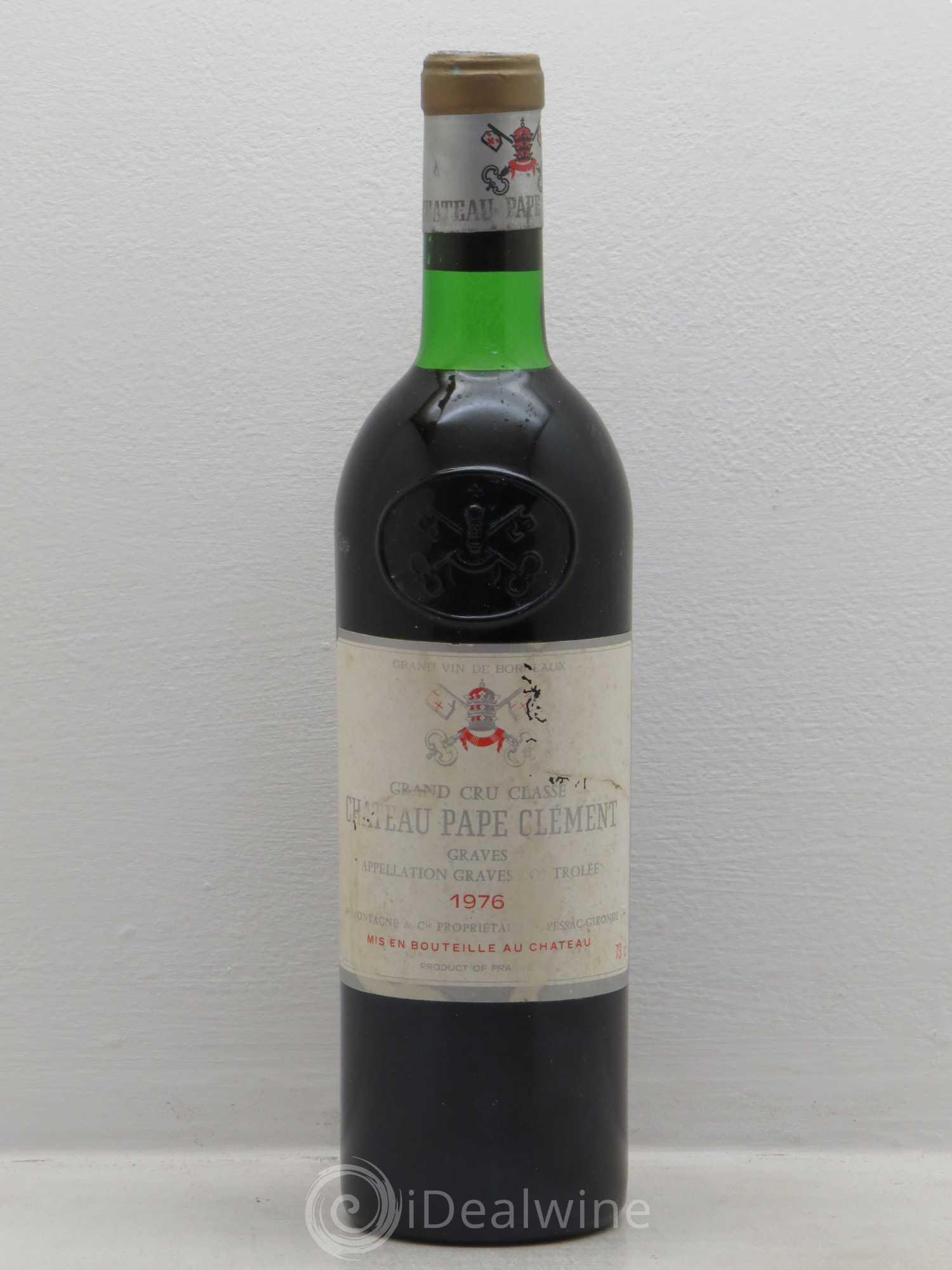 Château Pape Clément Cru Classé de Graves 1976 - Lot de 1 bouteille - 0
