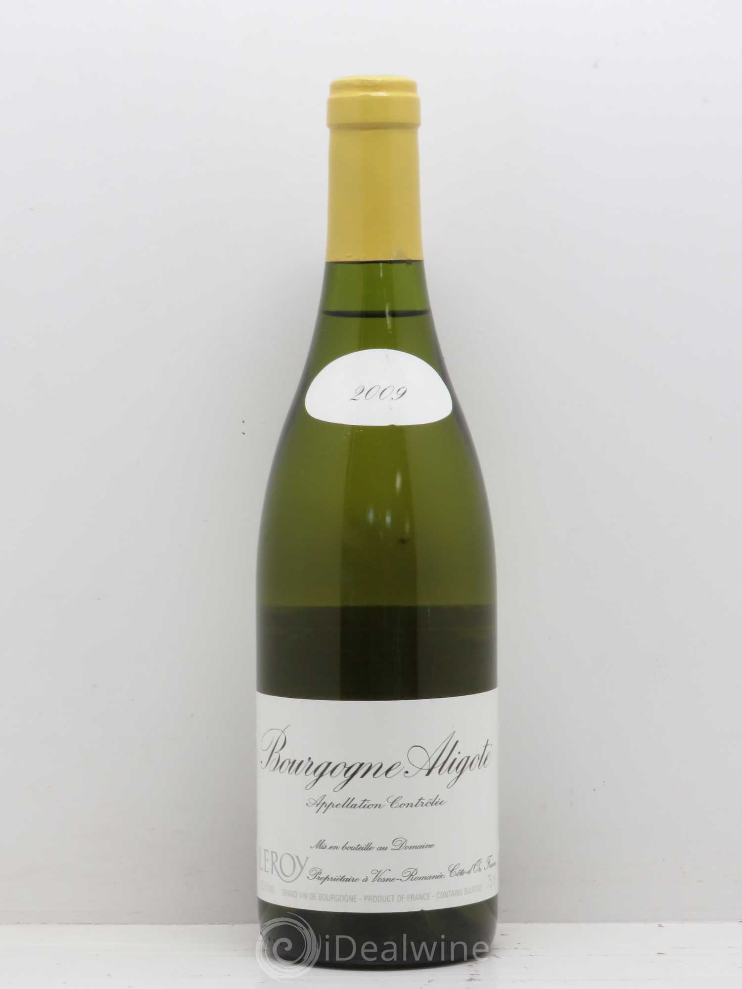 Bourgogne Aligoté Leroy (Domaine) 2009 - Lot de 1 bouteille - 0