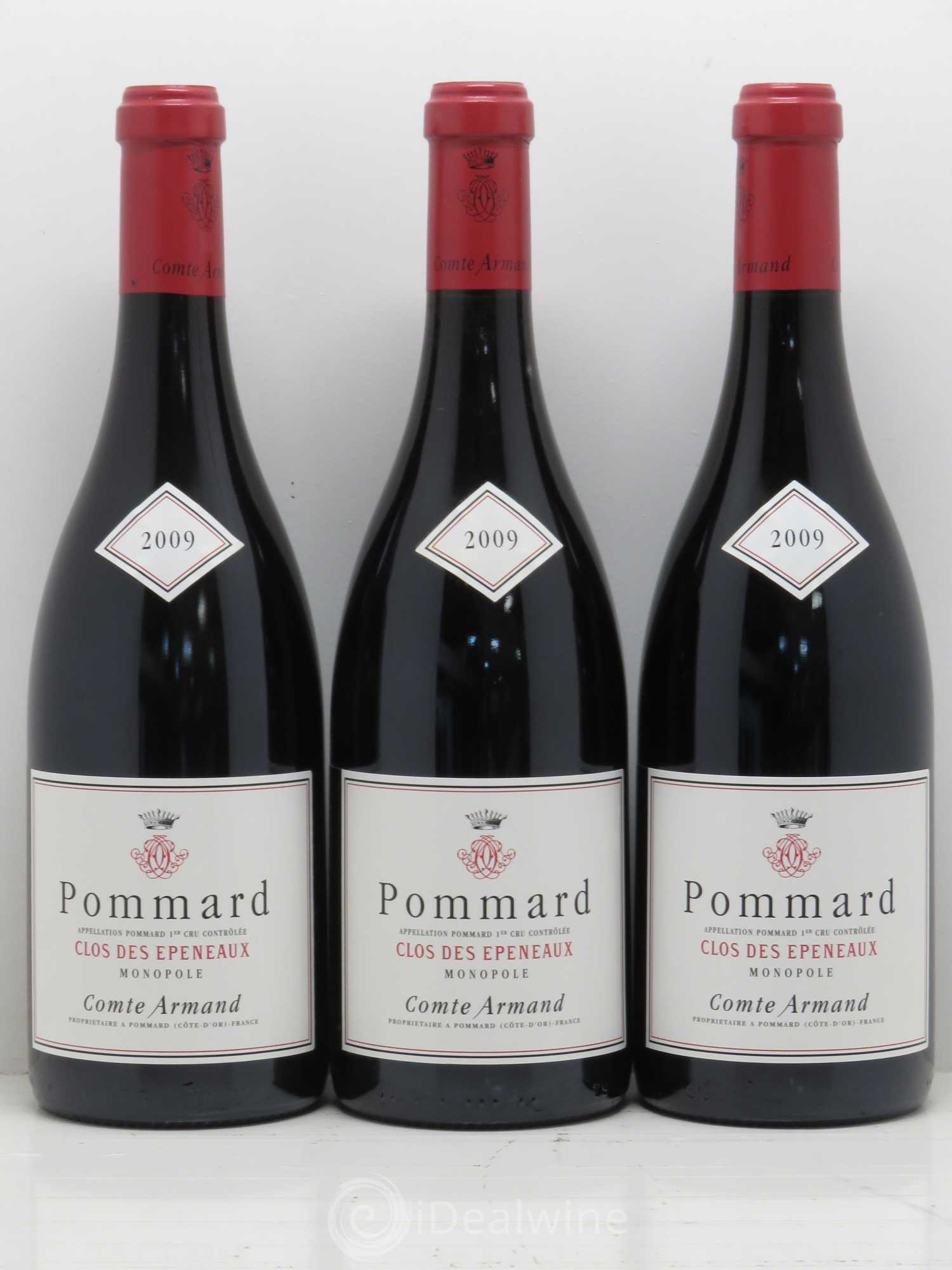Pommard 1er Cru Clos des Epeneaux Comte Armand 2009 - Lot de 3 bouteilles - 0