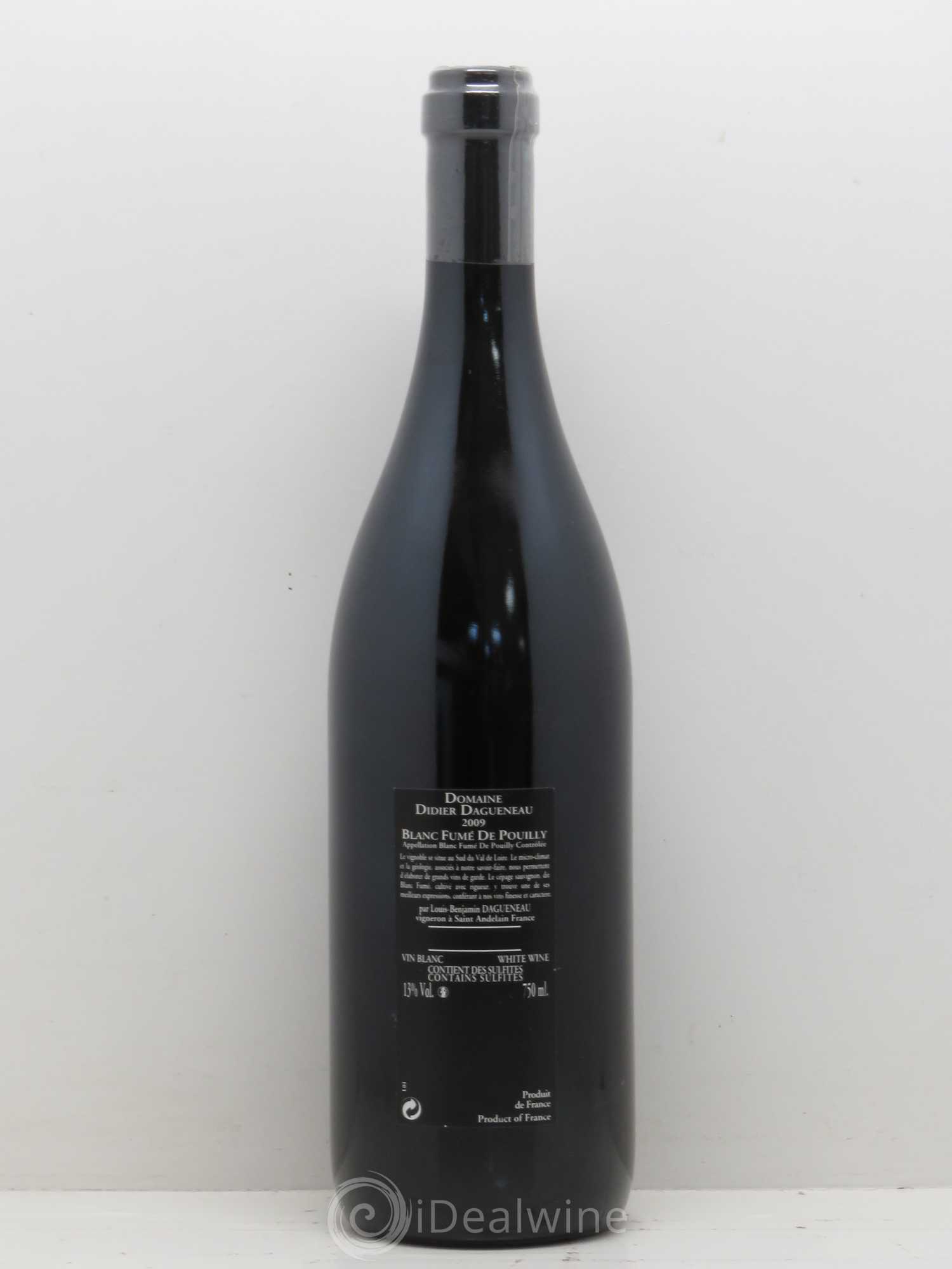 Vin de France (anciennement Pouilly-Fumé) Silex Dagueneau (Domaine Didier - Louis-Benjamin) 2009 - Lot de 1 bouteille - 1