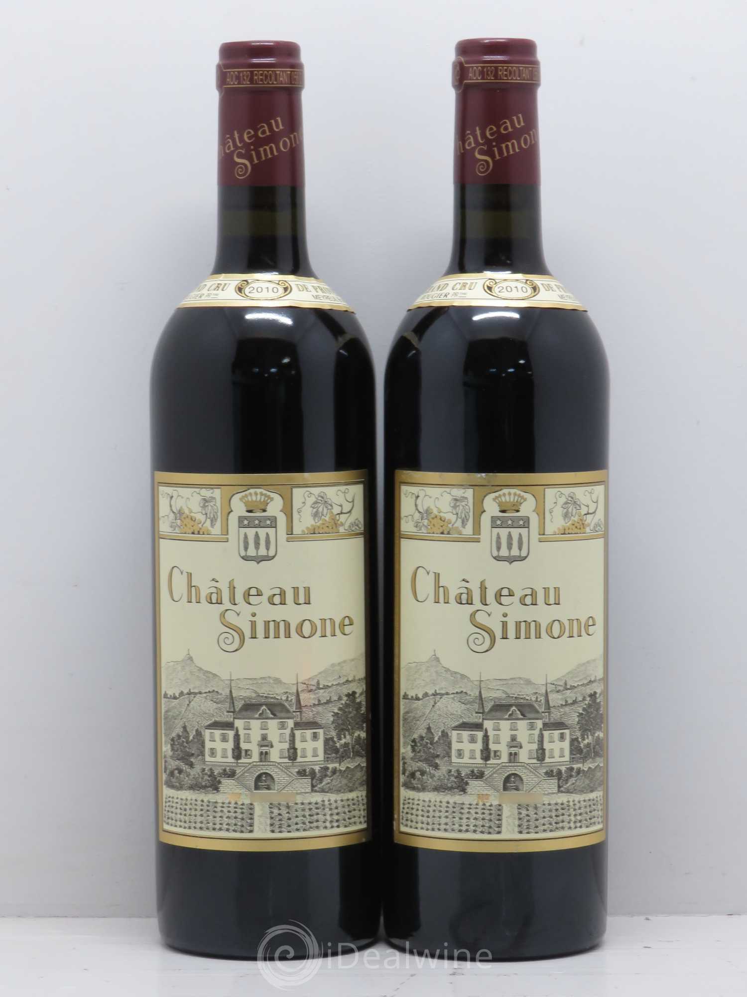 Palette Château Simone Famille Rougier 2010 - Lot de 2 bouteilles - 0