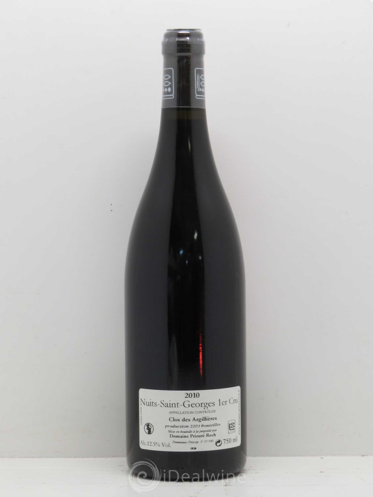 Nuits-Saint-Georges 1er Cru Clos des Argillières Prieuré Roch 2010 - Lot de 1 bouteille - 1
