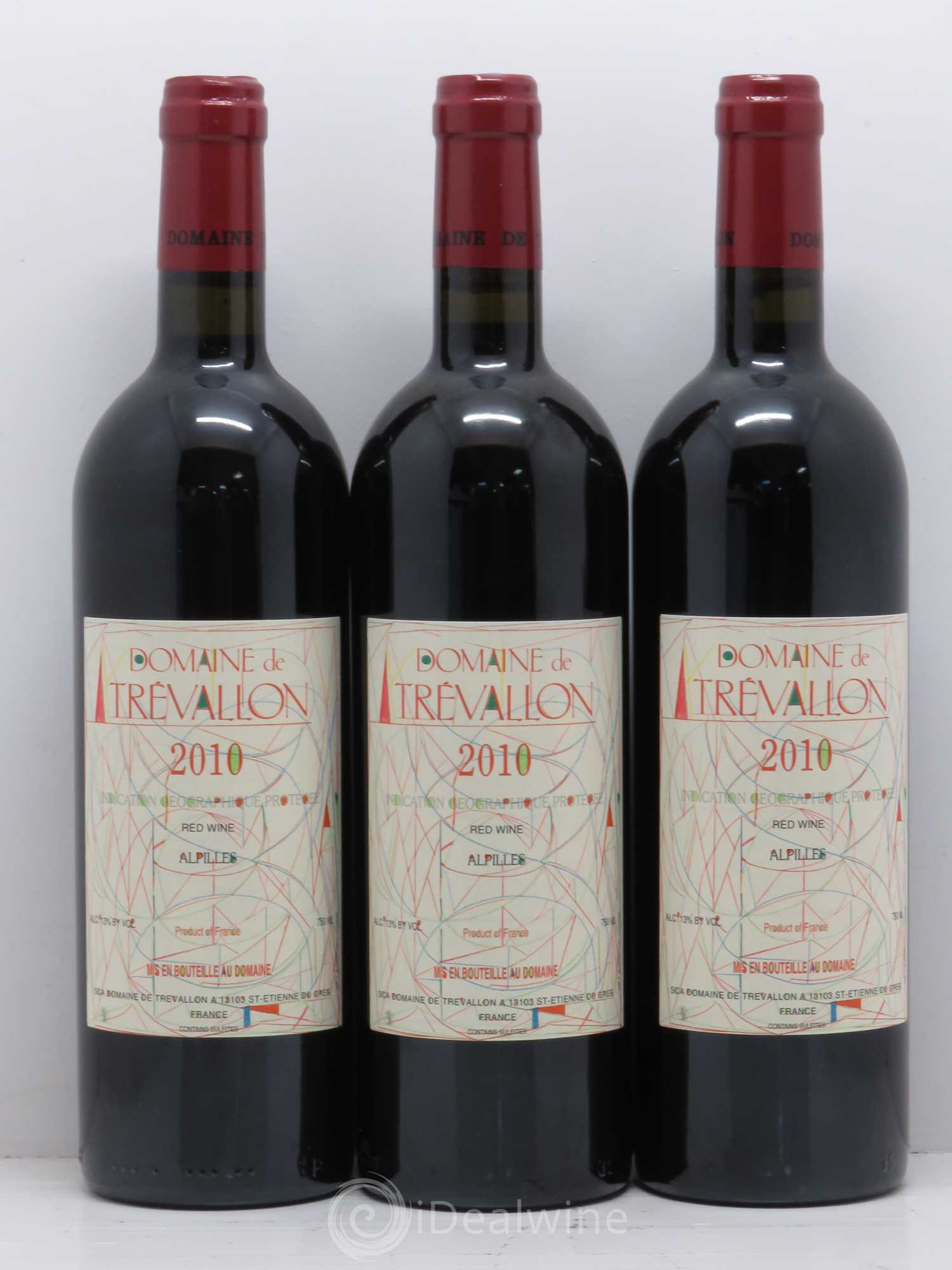 Coteaux d'Aix-en-Provence Trévallon (Domaine de) Eloi Dürrbach 2010 - Lot de 3 bouteilles - 0