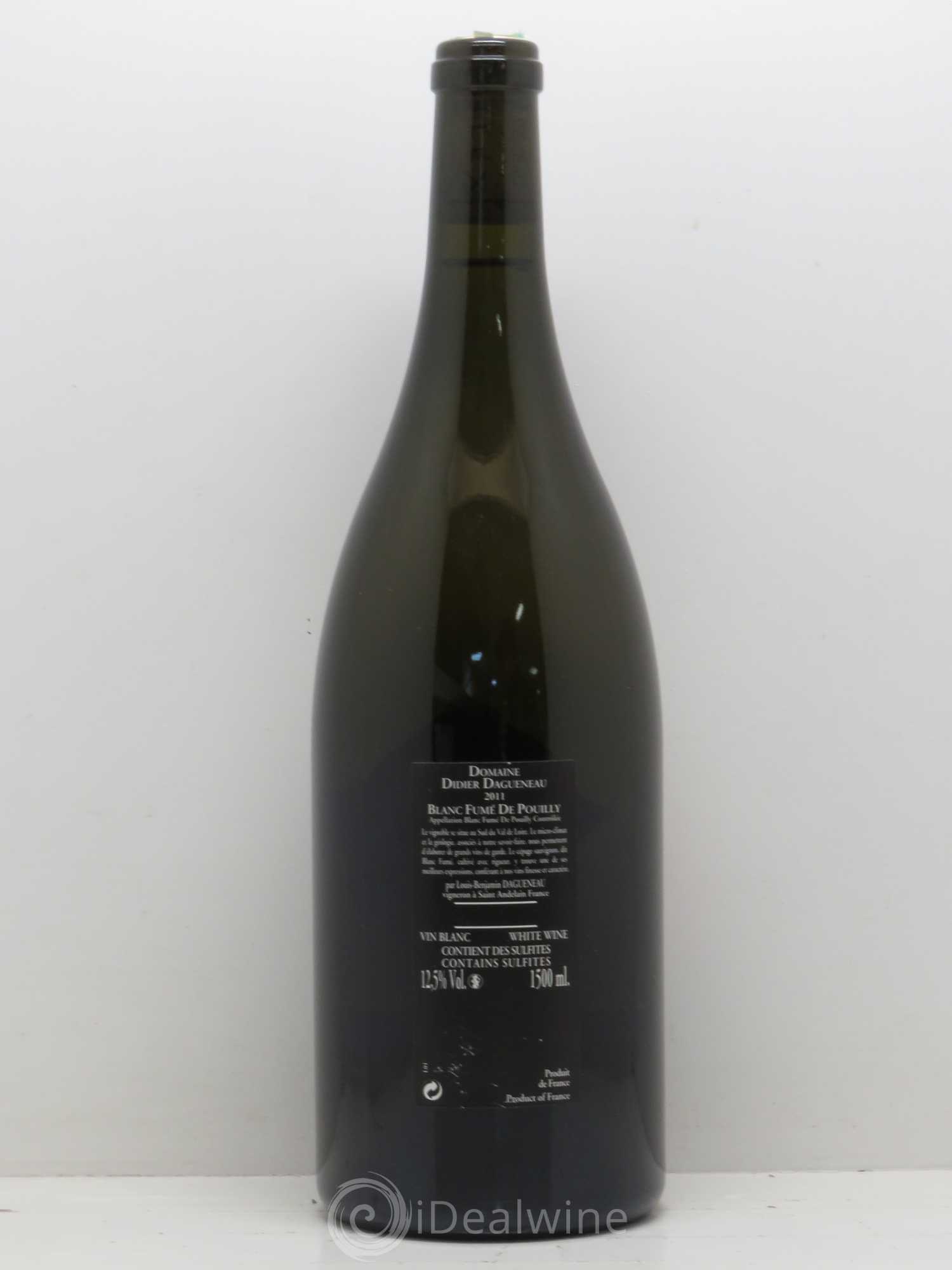 Vin de France (anciennement Pouilly-Fumé) Silex Dagueneau (Domaine Didier - Louis-Benjamin) 2011 - Lot de 1 magnum - 1