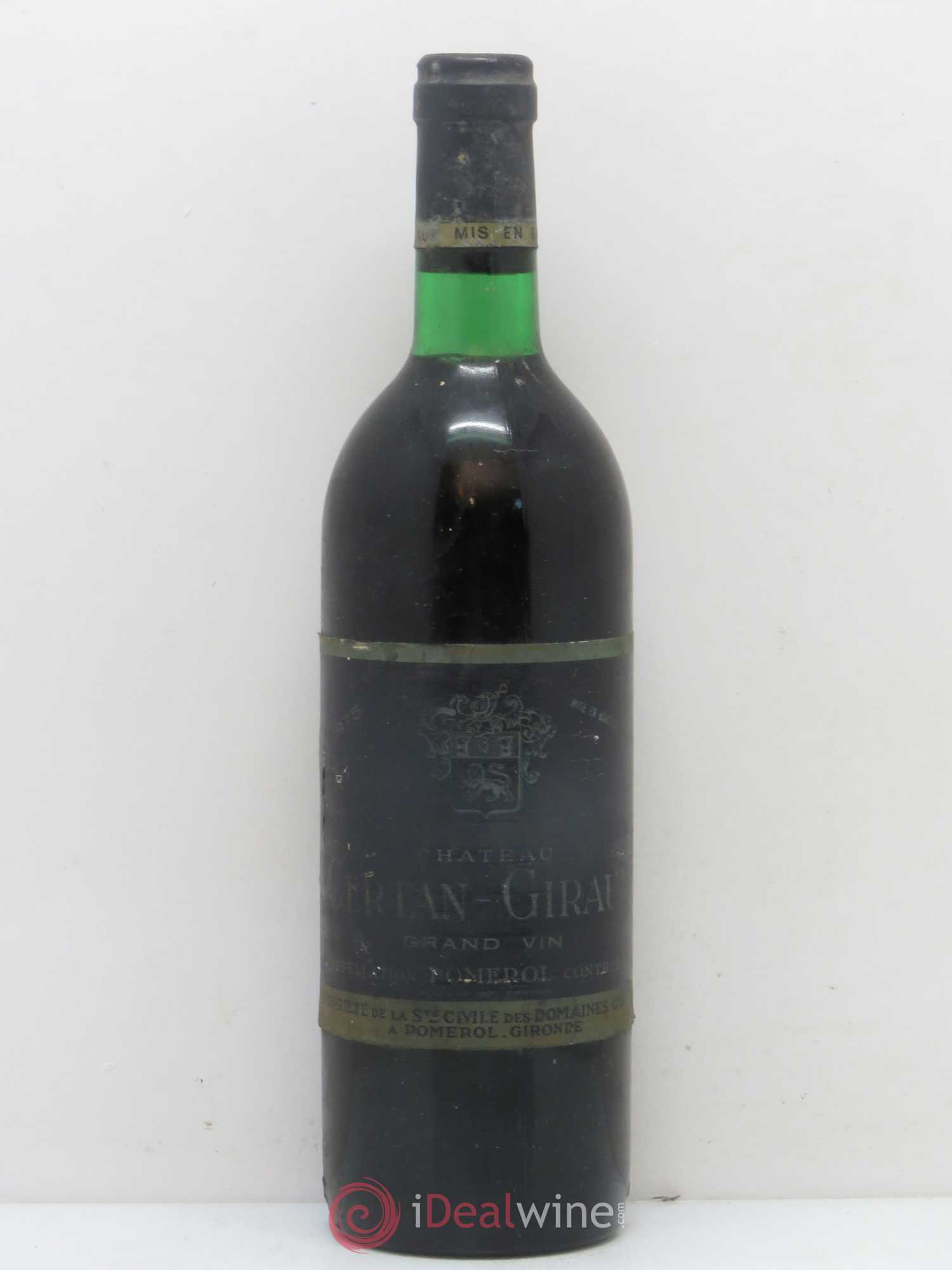 Château Certan Giraud (sans prix de réserve) 1975 - Lot de 1 bouteille - 0