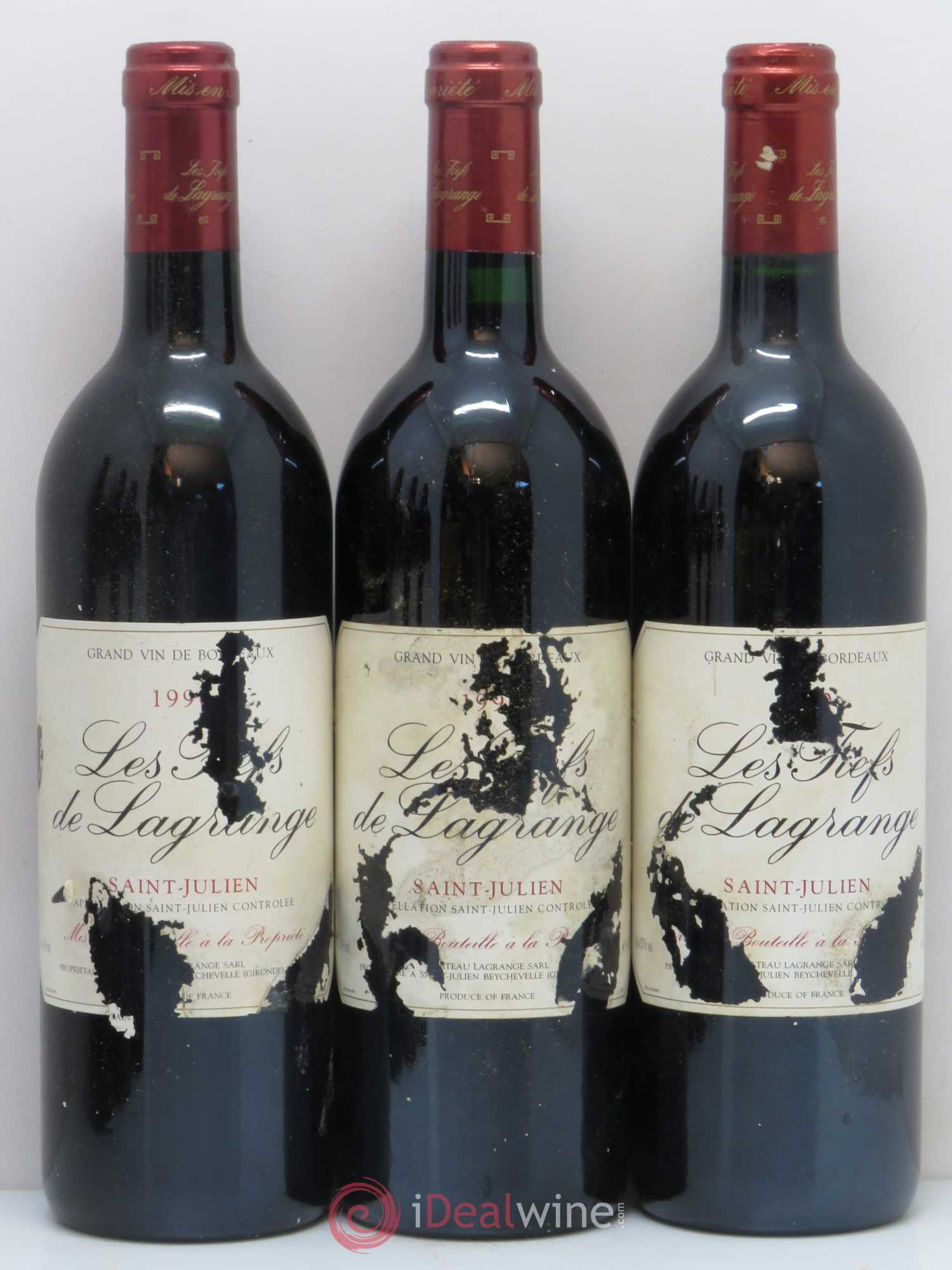 Les Fiefs de Lagrange Second Vin 1990 - Lot de 6 bouteilles - 1