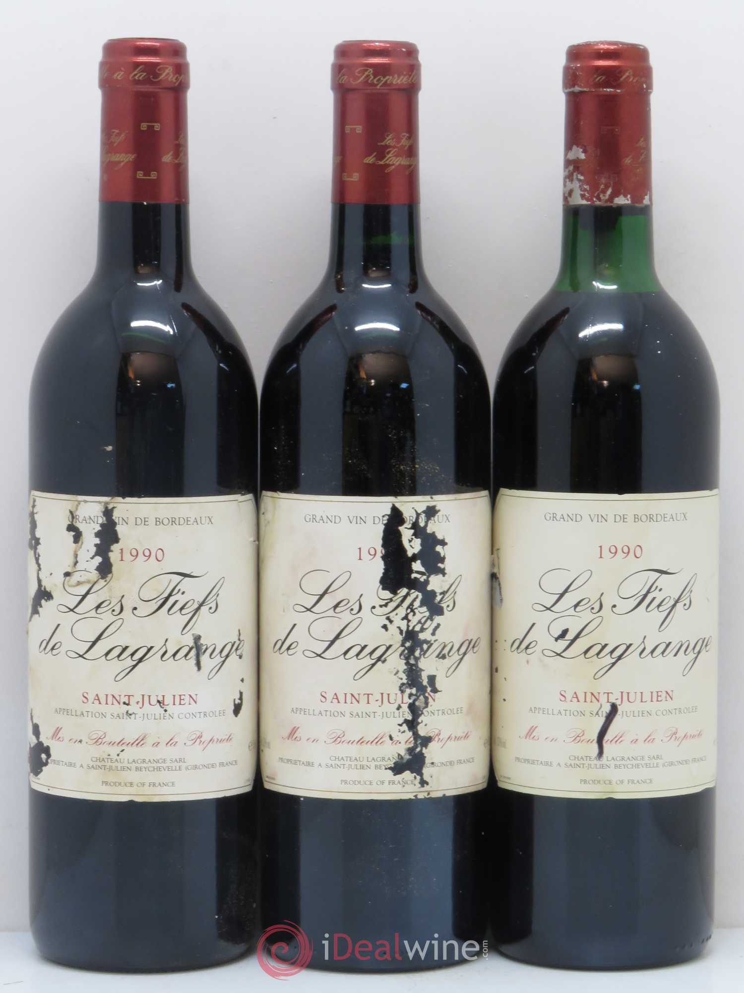 Les Fiefs de Lagrange Second Vin 1990 - Lot de 6 bouteilles - 2