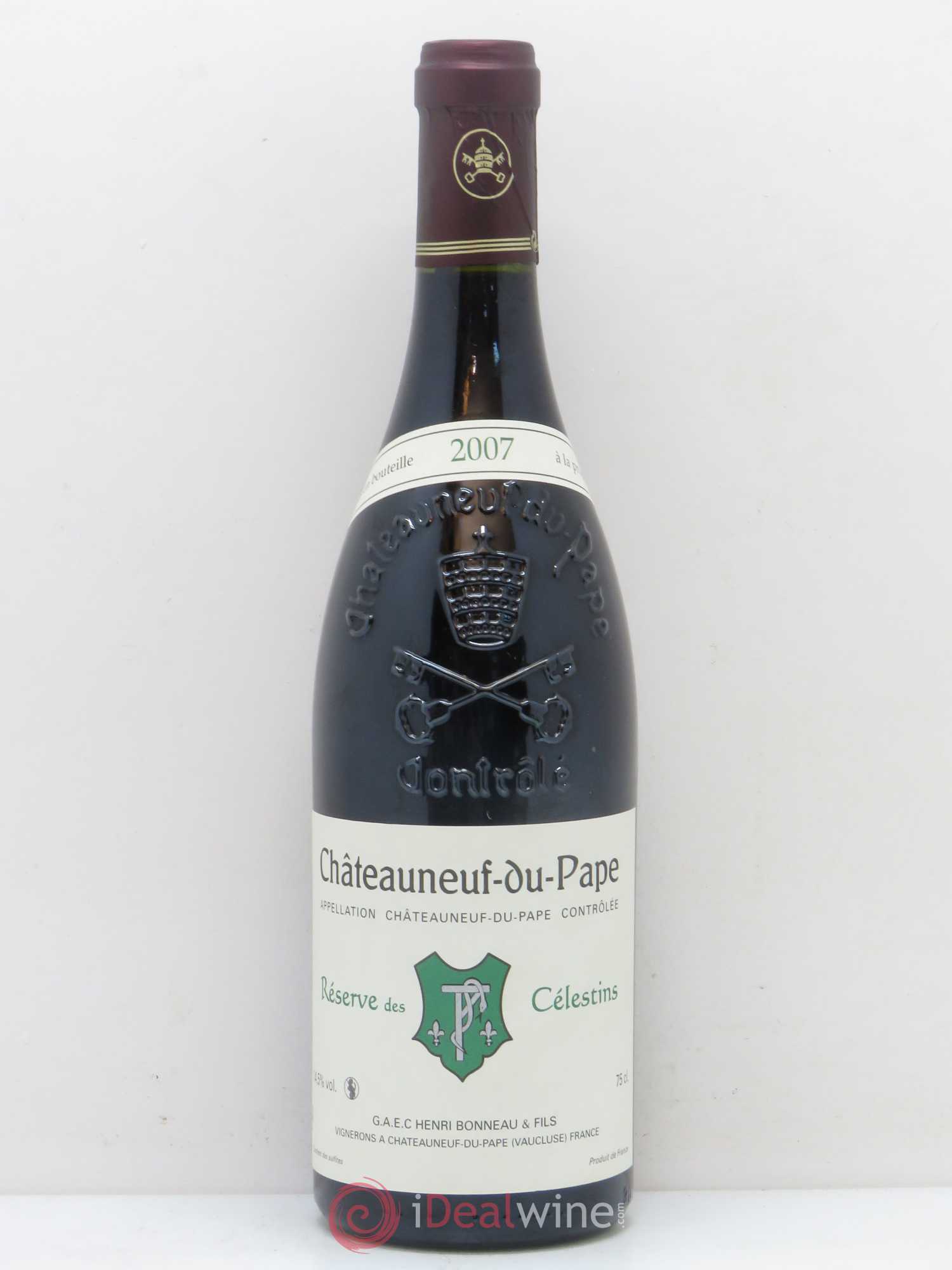 Châteauneuf-du-Pape Réserve des Célestins Henri Bonneau & Fils 2007 - Lot de 1 bouteille - 0