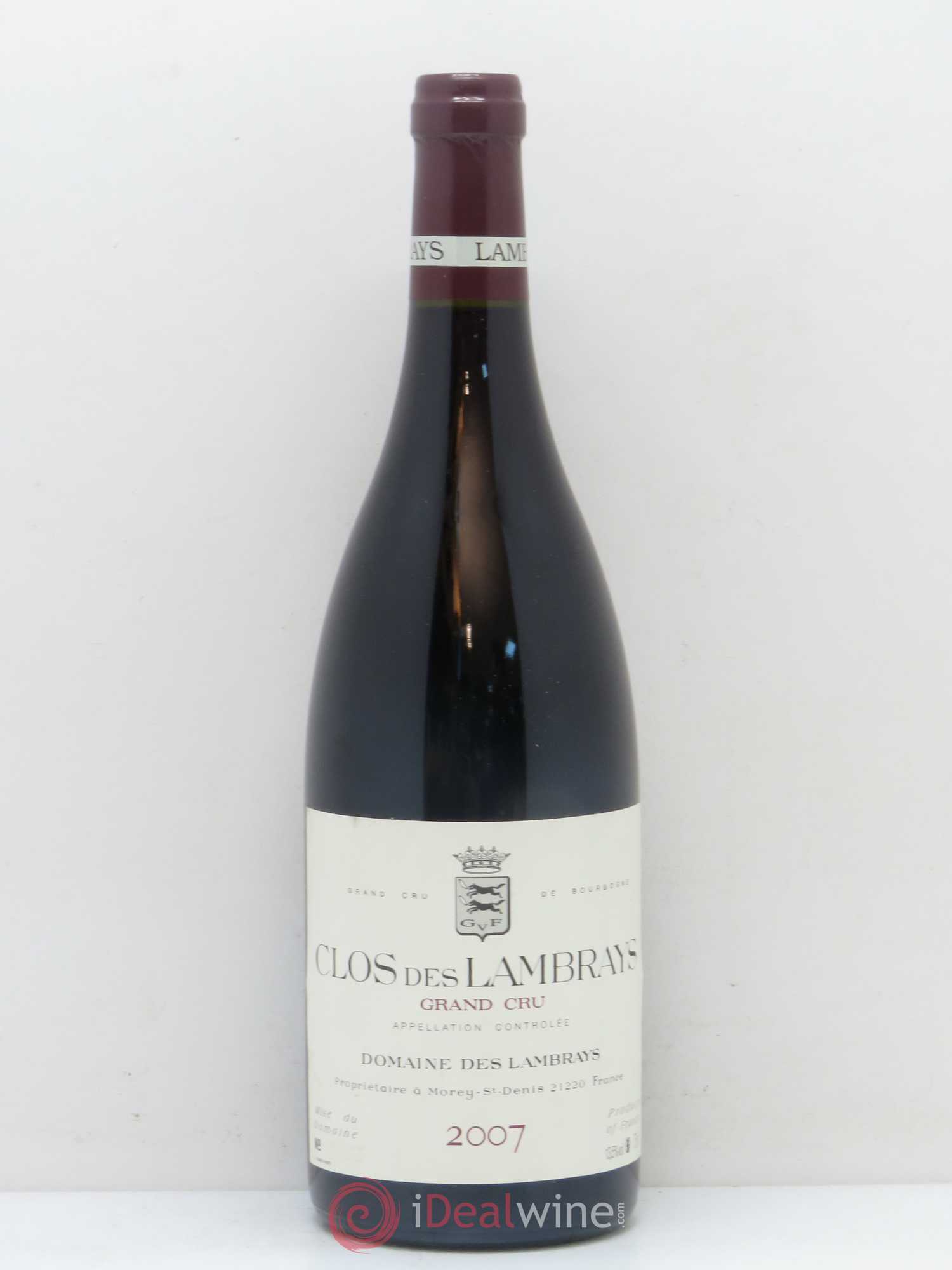 Clos des Lambrays Grand Cru Domaine des Lambrays 2007 - Lot de 1 bouteille - 0