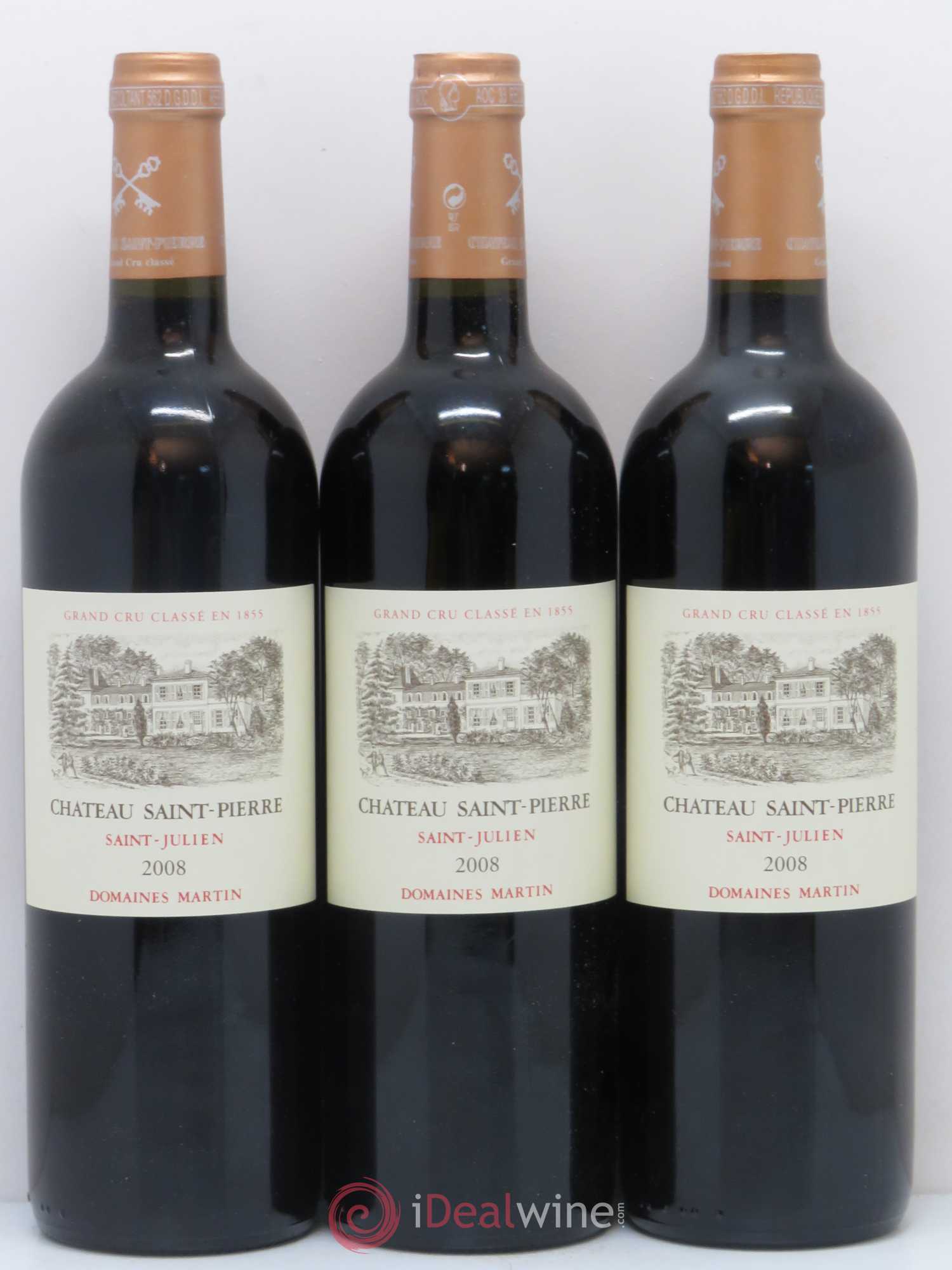 Château Saint-Pierre 4ème Grand Cru Classé 2008 - Lot de 6 bouteilles - 1