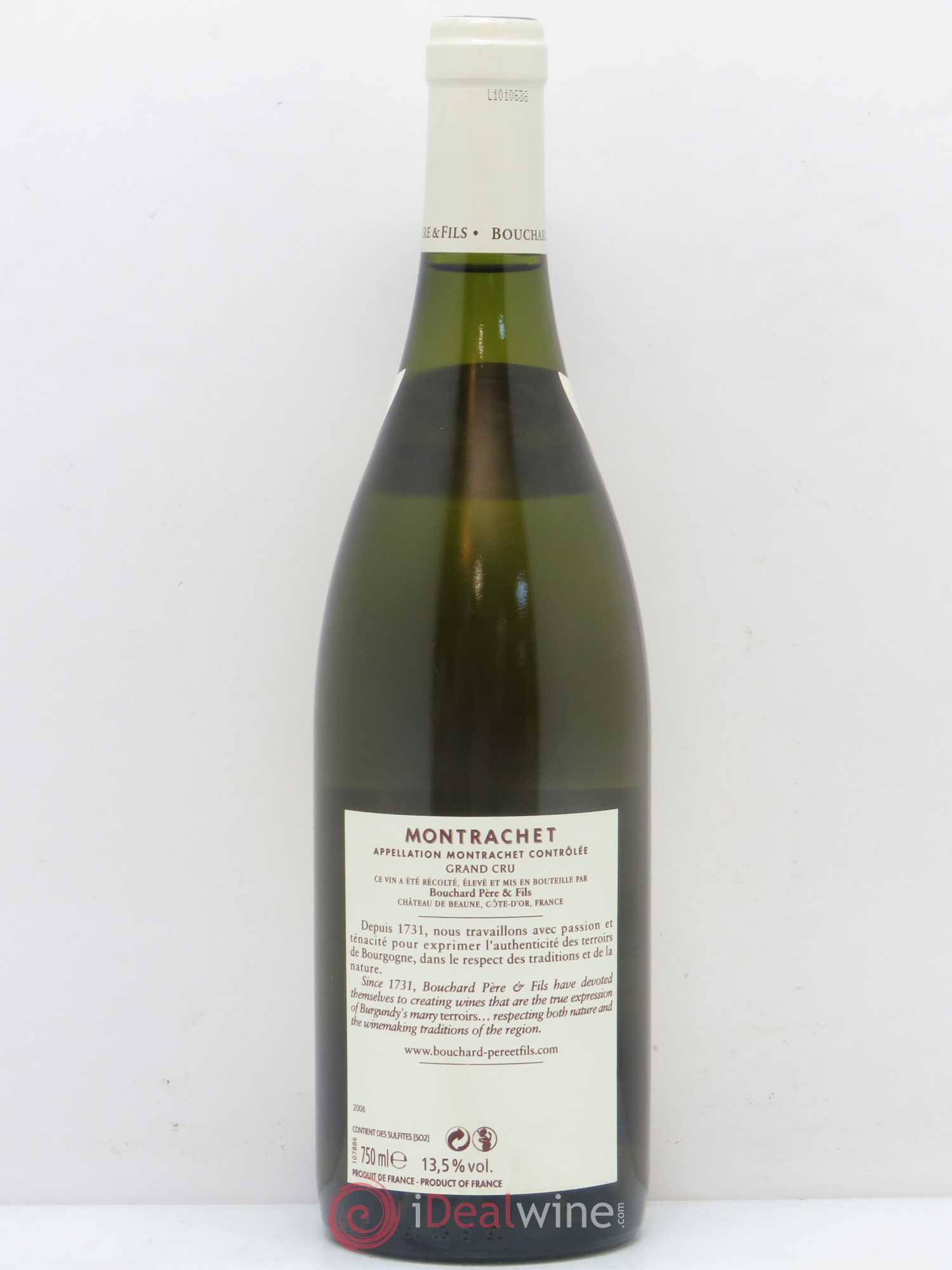 Montrachet Grand Cru Bouchard Père & Fils 2008 - Lot de 1 bouteille - 1