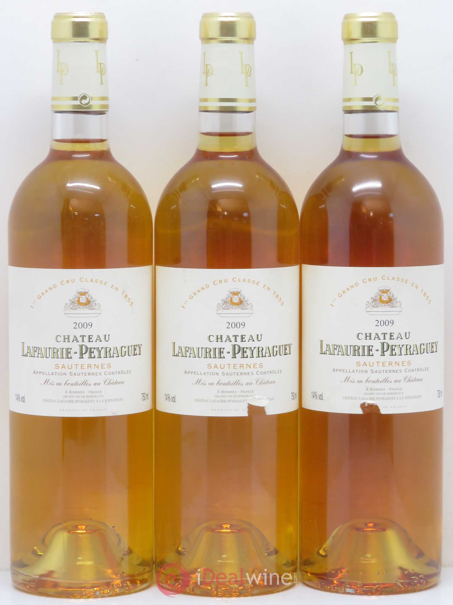 Château Lafaurie-Peyraguey 1er Grand Cru Classé 2009 - Lot de 3 bouteilles - 0