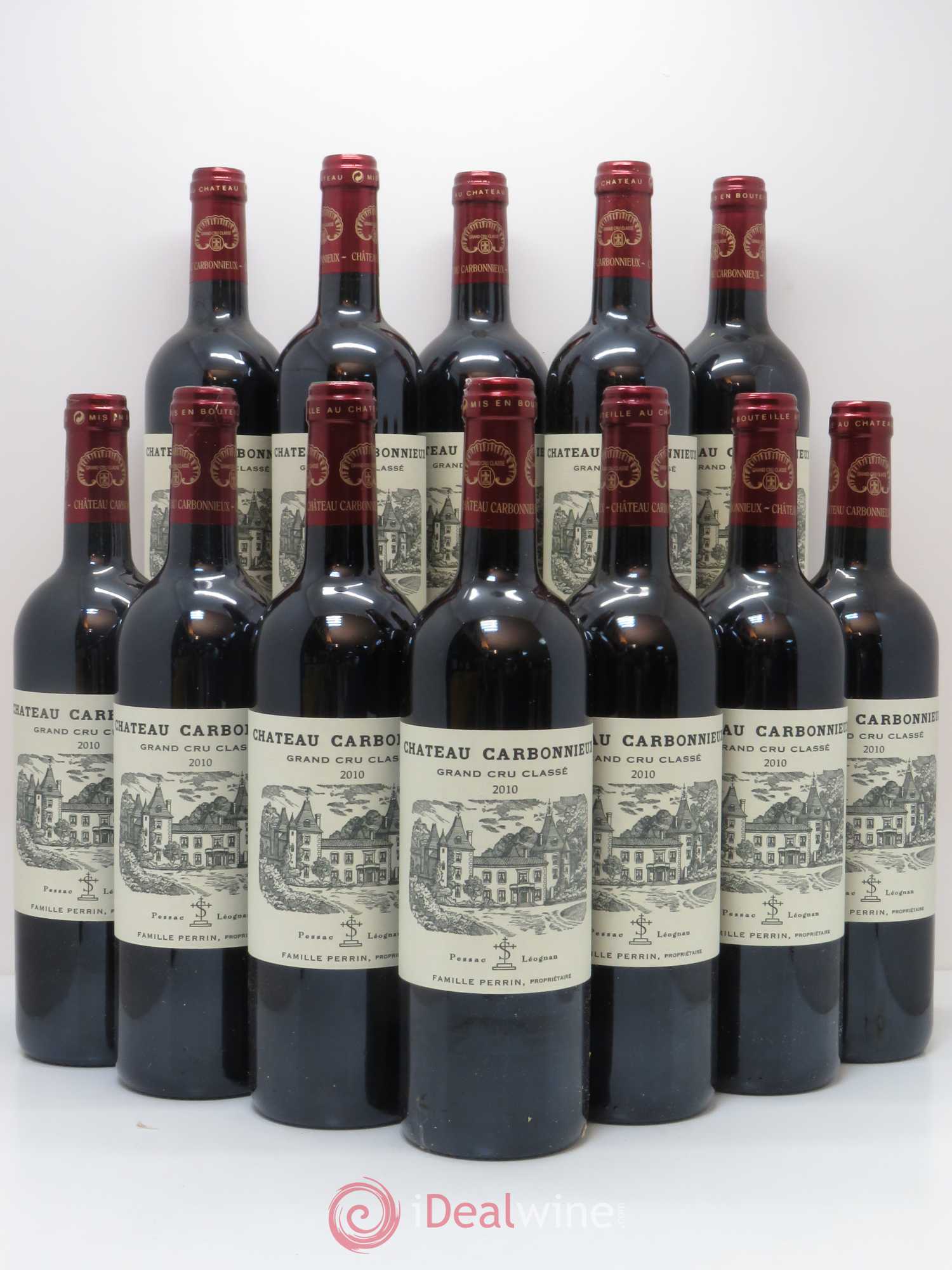 Château Carbonnieux Cru Classé de Graves 2010 - Lot de 12 bouteilles - 0