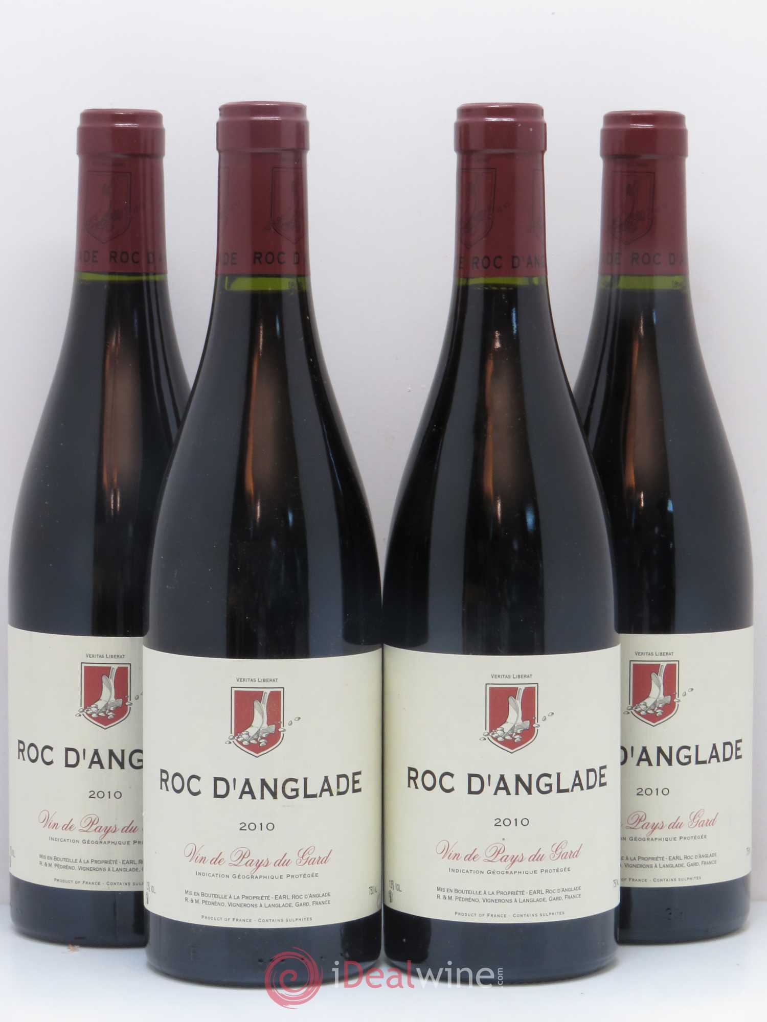 Gard Roc d'Anglade Rémy Pédréno 2010 - Lot of 4 bottles - 0
