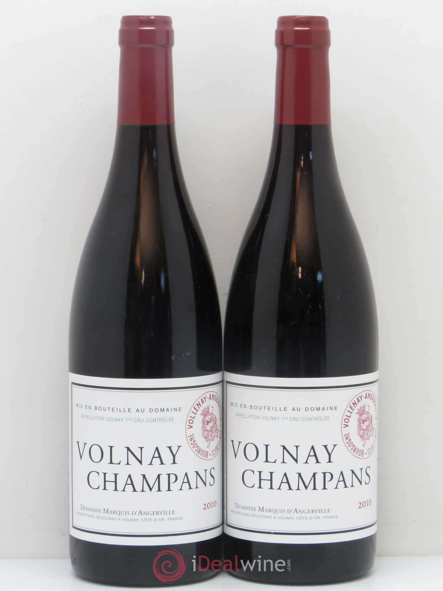 Volnay 1er Cru Champans Marquis d'Angerville (Domaine) 2010 - Lot de 2 bouteilles - 0