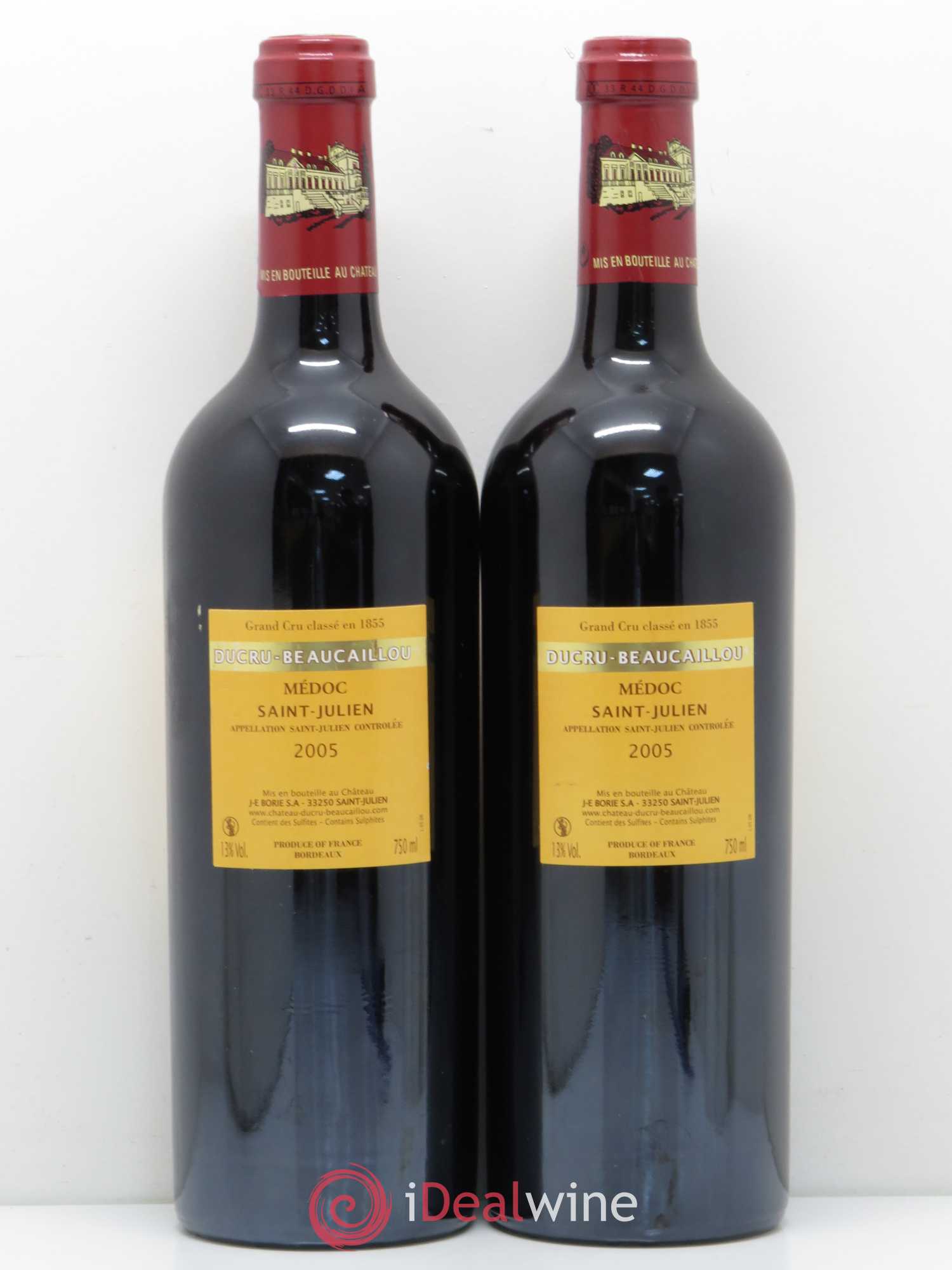 Château Ducru Beaucaillou 2ème Grand Cru Classé 2005 - Lot de 2 bouteilles - 1