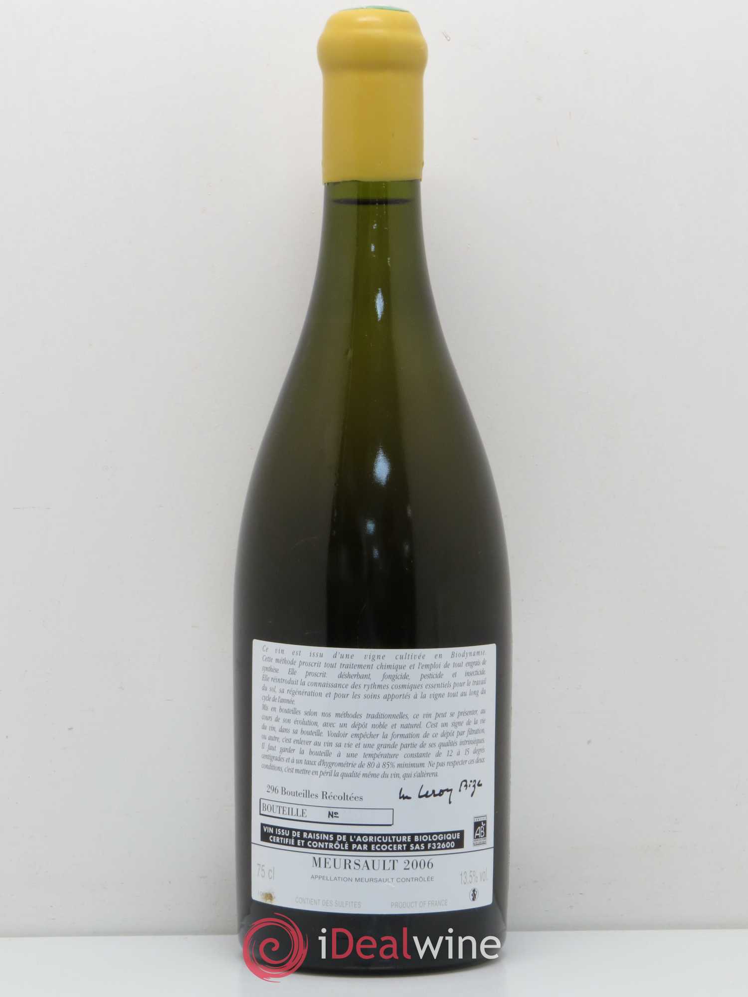 Meursault Domaine d'Auvenay 2006 - Posten von 1 Flasche - 1
