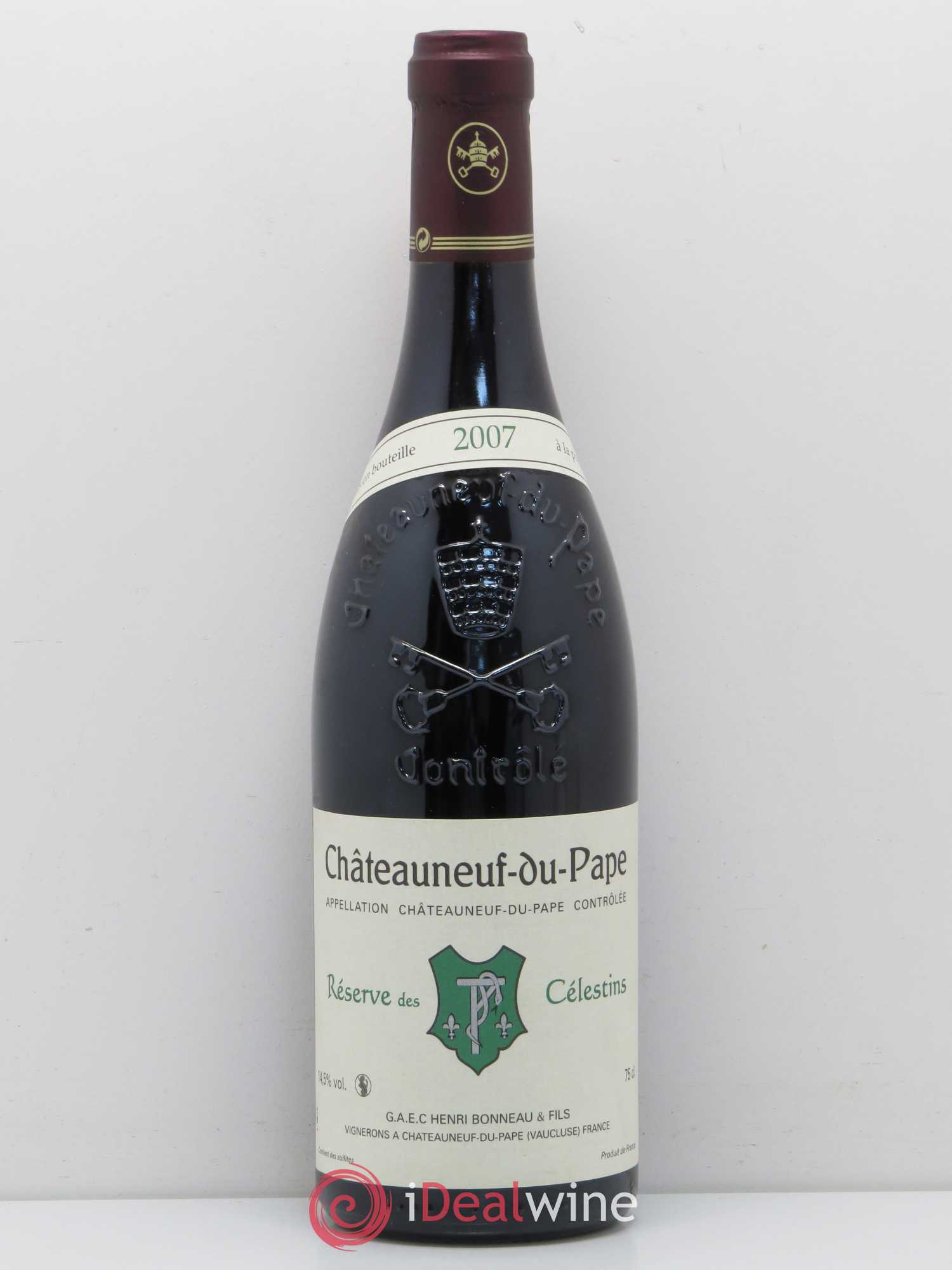 Châteauneuf-du-Pape Réserve des Célestins Henri Bonneau & Fils 2007 - Lot de 1 bouteille - 0