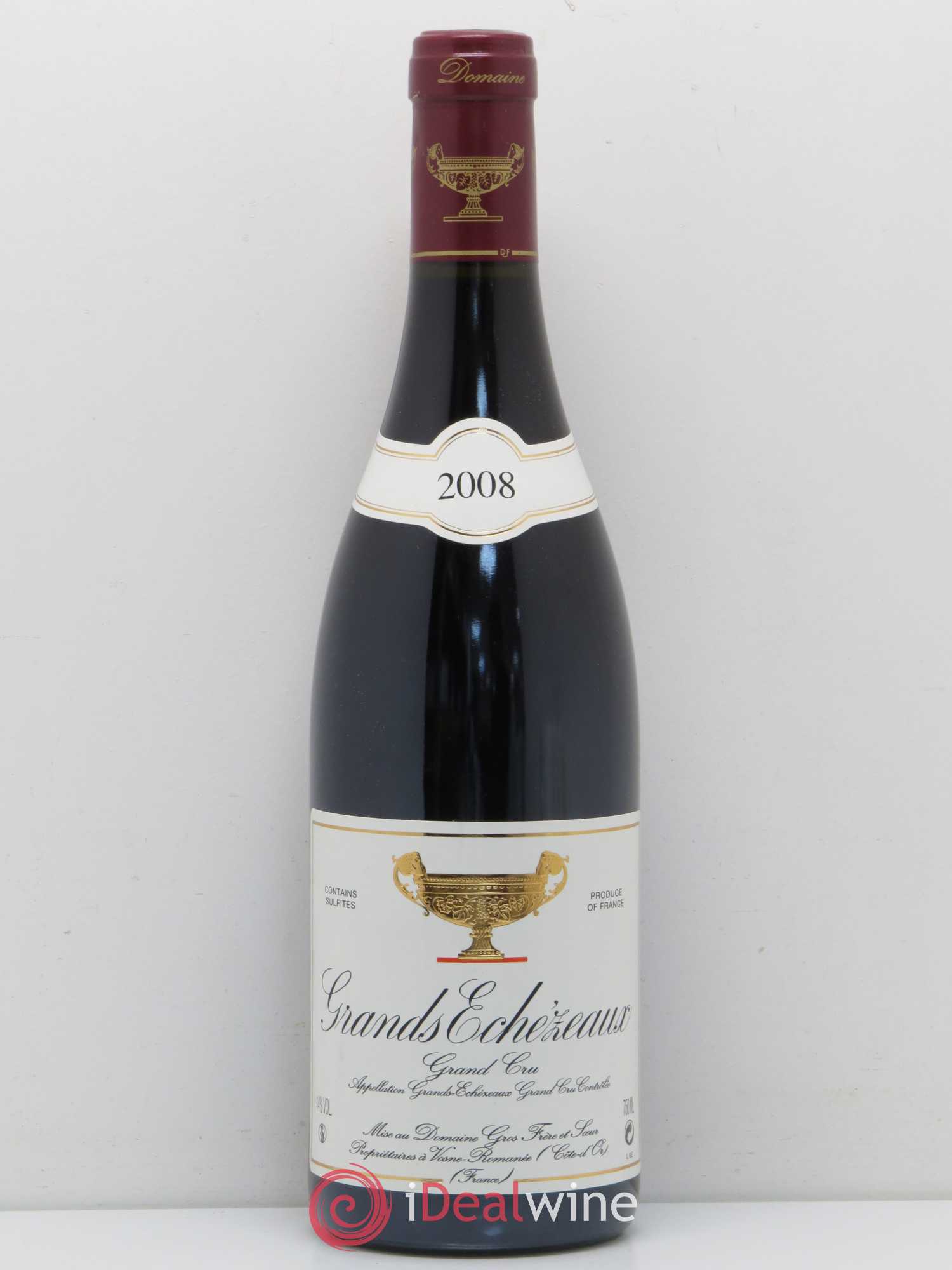 Grands-Echezeaux Grand Cru Gros Frère & Soeur 2008 - Posten von 1 Flasche - 0