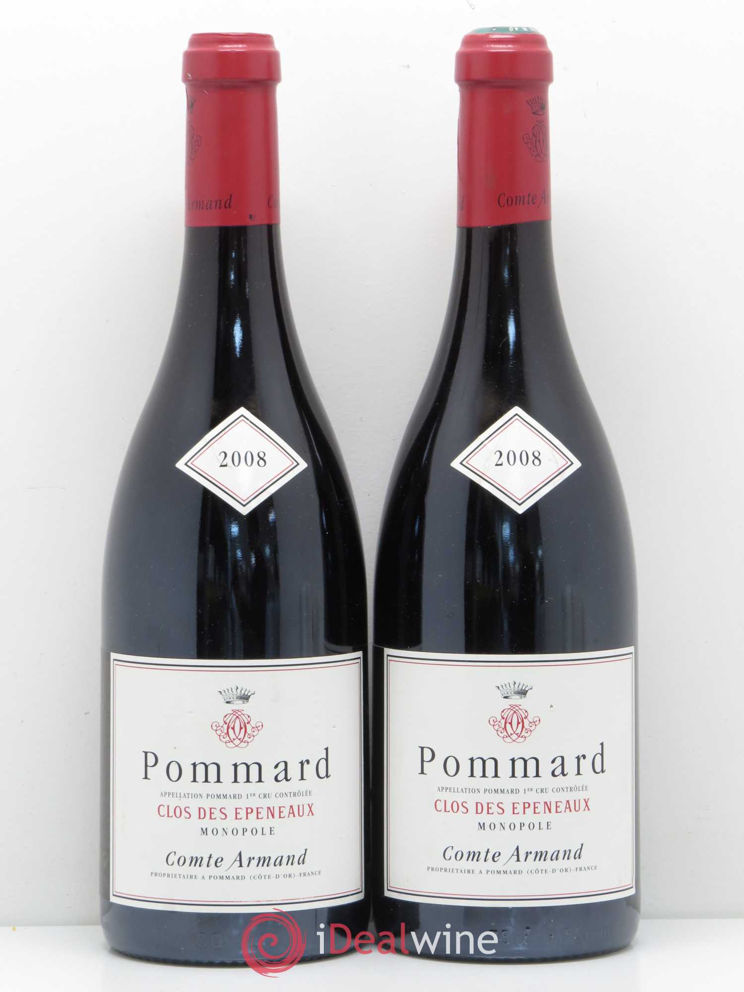 Pommard 1er Cru Clos des Epeneaux Comte Armand 2008 - Lot de 2 bouteilles - 0