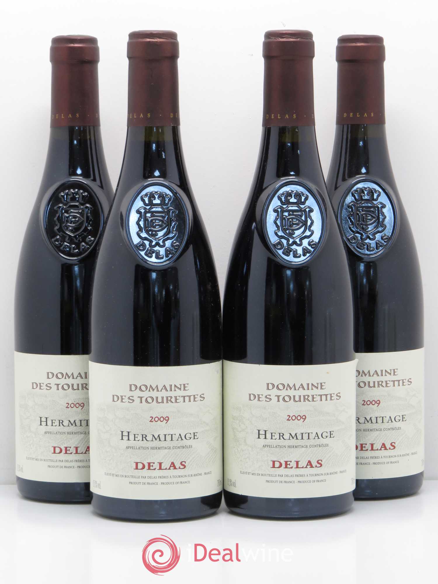Hermitage Marquise de la Tourette Delas Frères 2009 - Lot de 4 bouteilles - 0