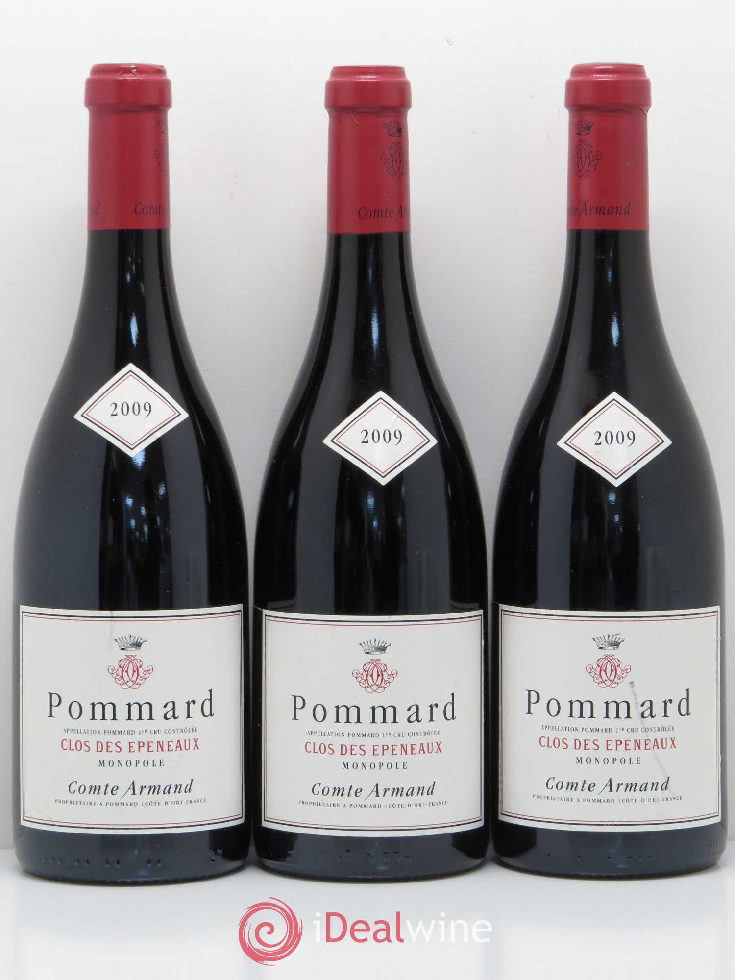 Pommard 1er Cru Clos des Epeneaux Comte Armand 2009 - Lot de 3 bouteilles - 0