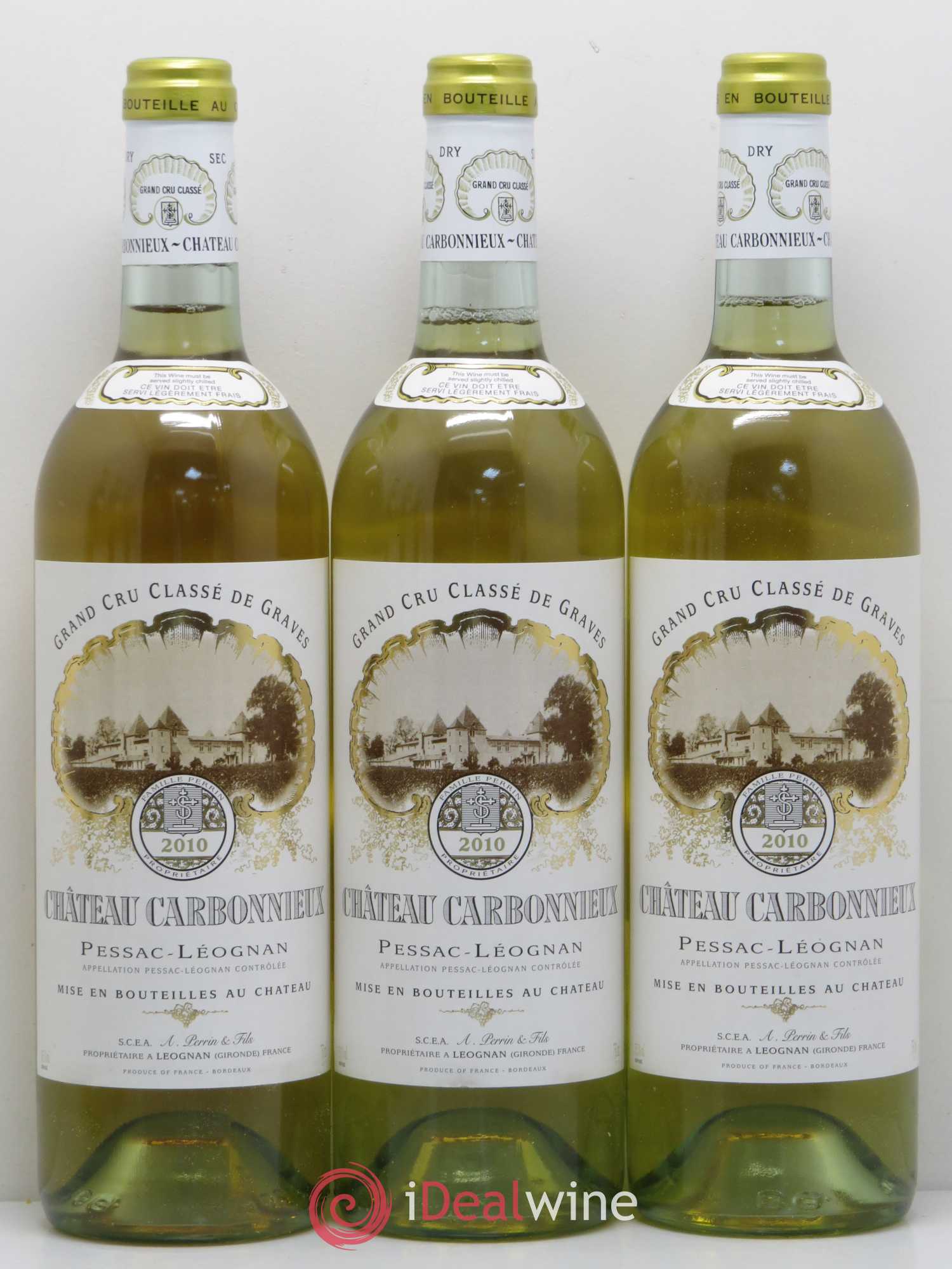 Château Carbonnieux Cru Classé de Graves 2010 - Lot de 6 bouteilles - 1