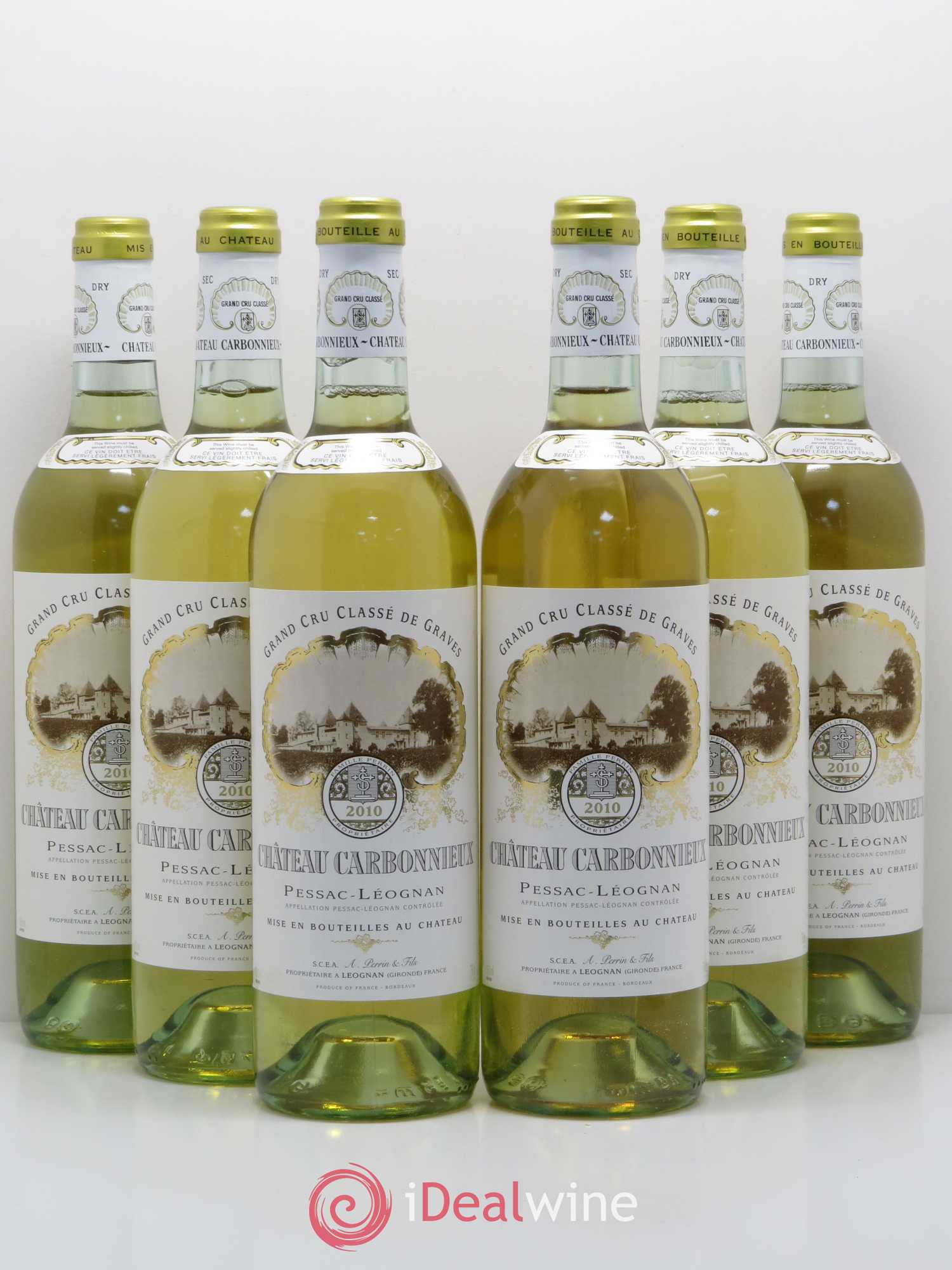 Château Carbonnieux Cru Classé de Graves 2010 - Lot de 6 bouteilles - 0