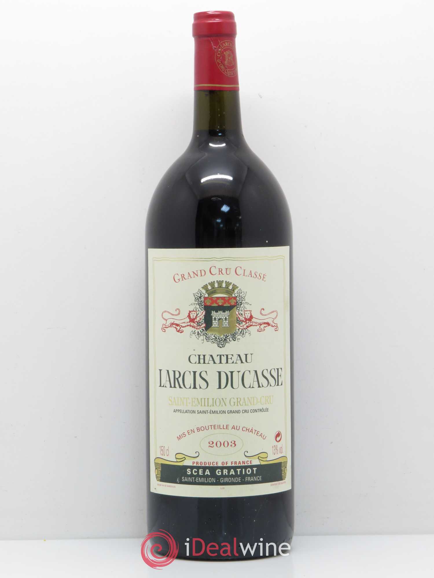 Château Larcis Ducasse 1er Grand Cru Classé B 2003 - Lot de 1 magnum - 0