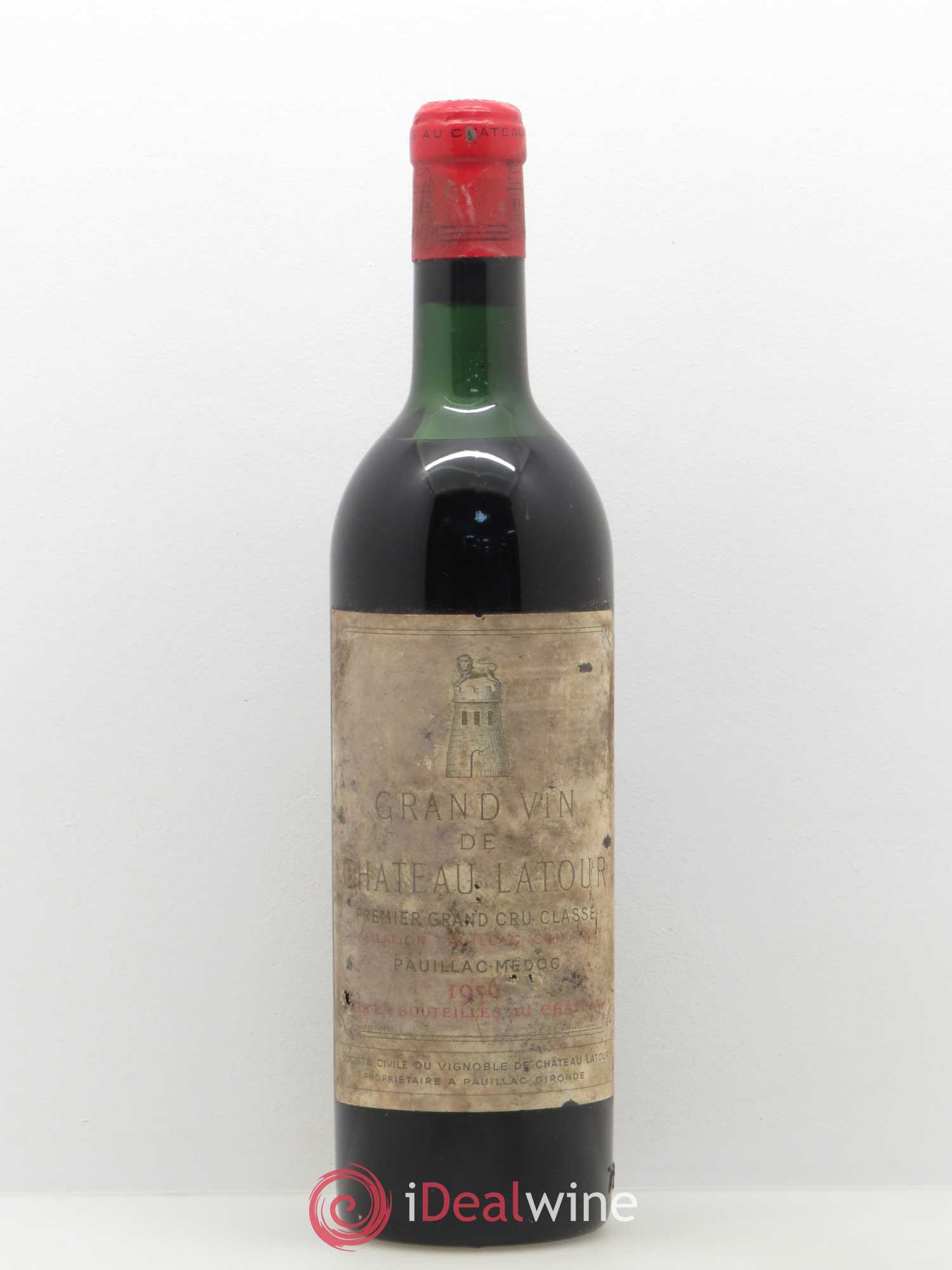 Château Latour 1er Grand Cru Classé 1956 - Lot de 1 bouteille - 0