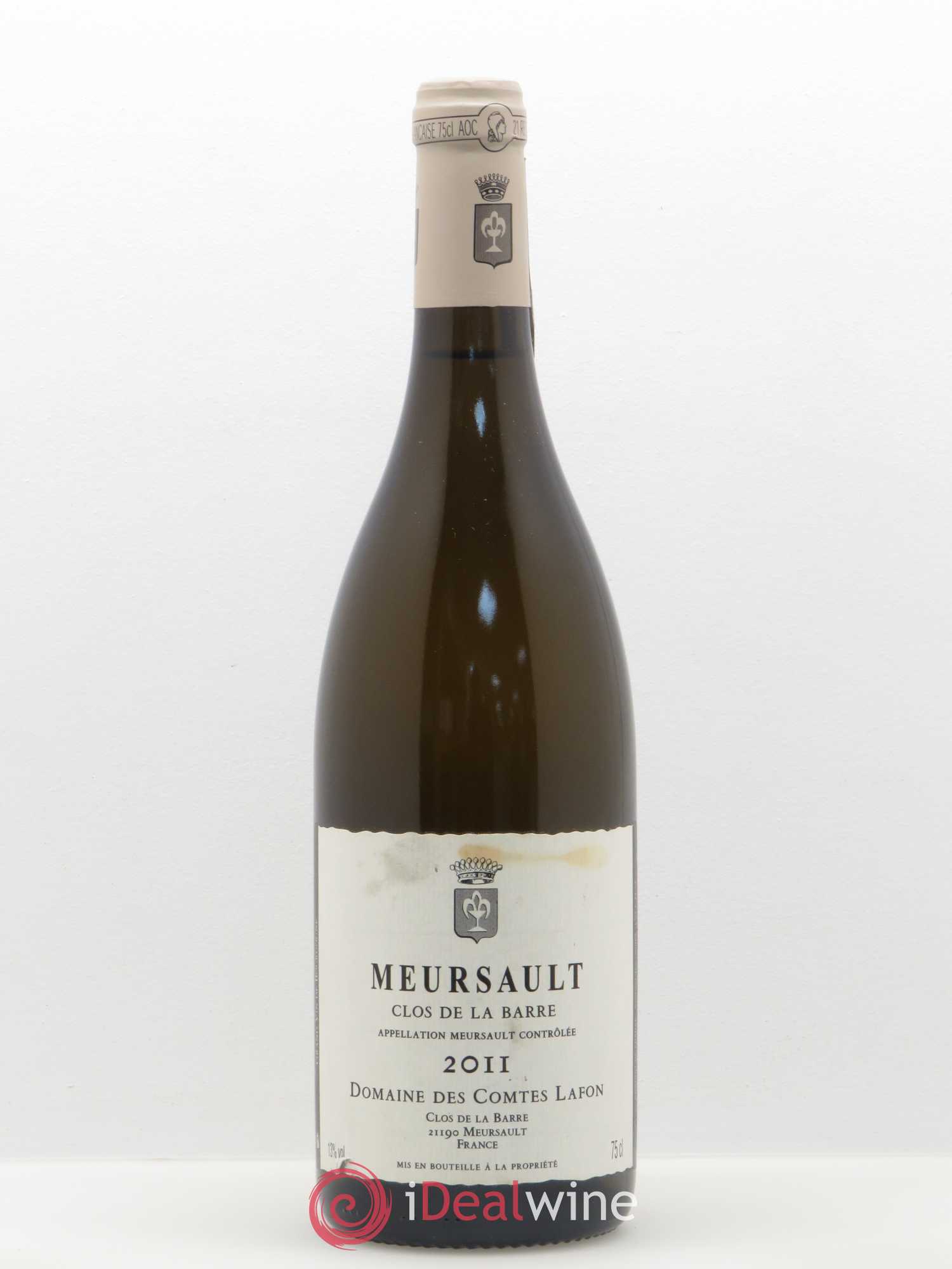 Meursault Clos de la Barre Comtes Lafon (Domaine des) 2011 - Lot de 1 bouteille - 0