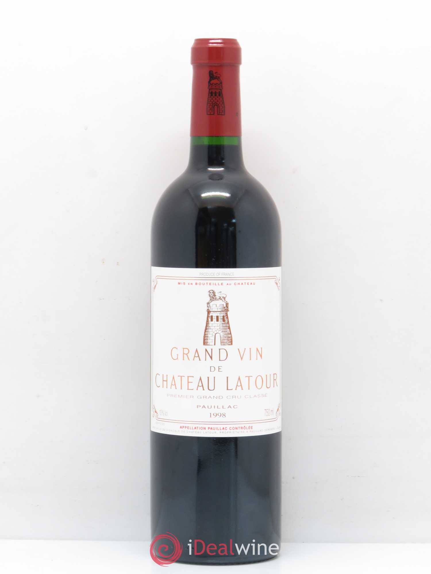 Château Latour 1er Grand Cru Classé 1998 - Lot de 1 bouteille - 0