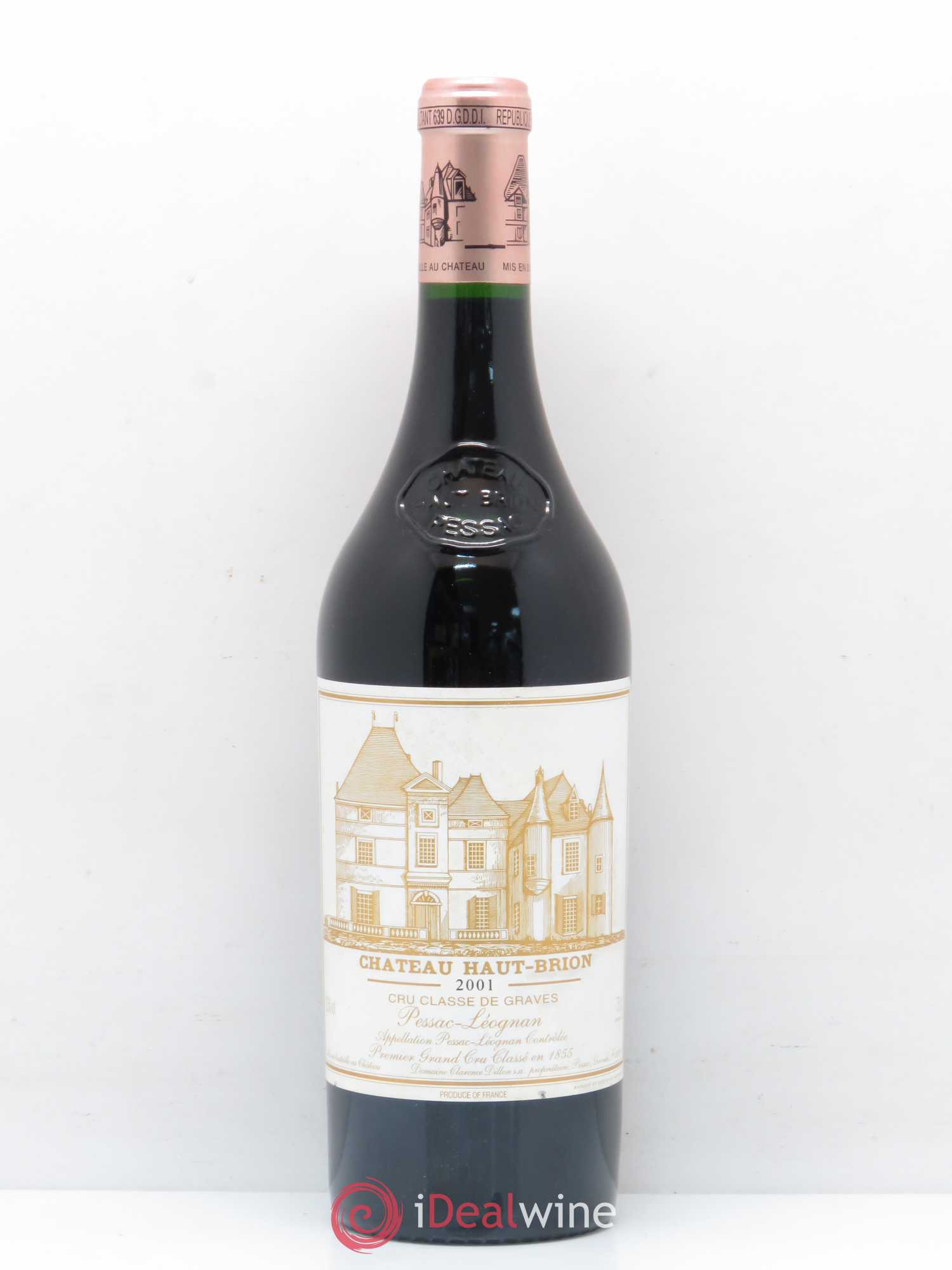 Château Haut Brion 1er Grand Cru Classé 2001 - Lot de 1 bouteille - 0