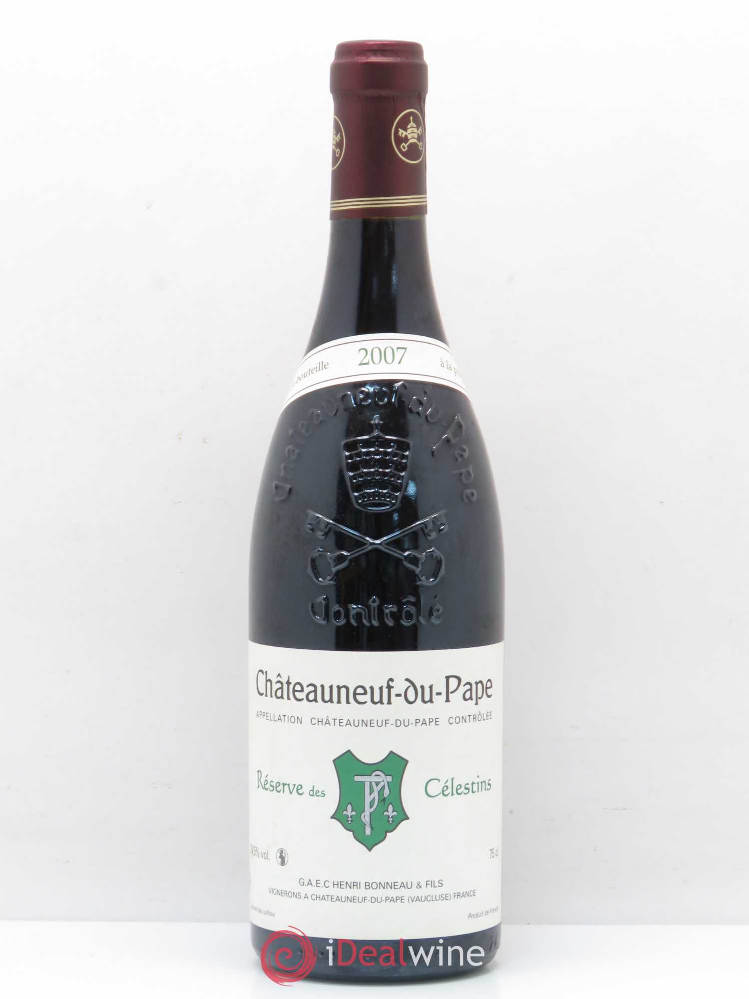Châteauneuf-du-Pape Réserve des Célestins Henri Bonneau & Fils 2007 - Lot de 1 bouteille - 0
