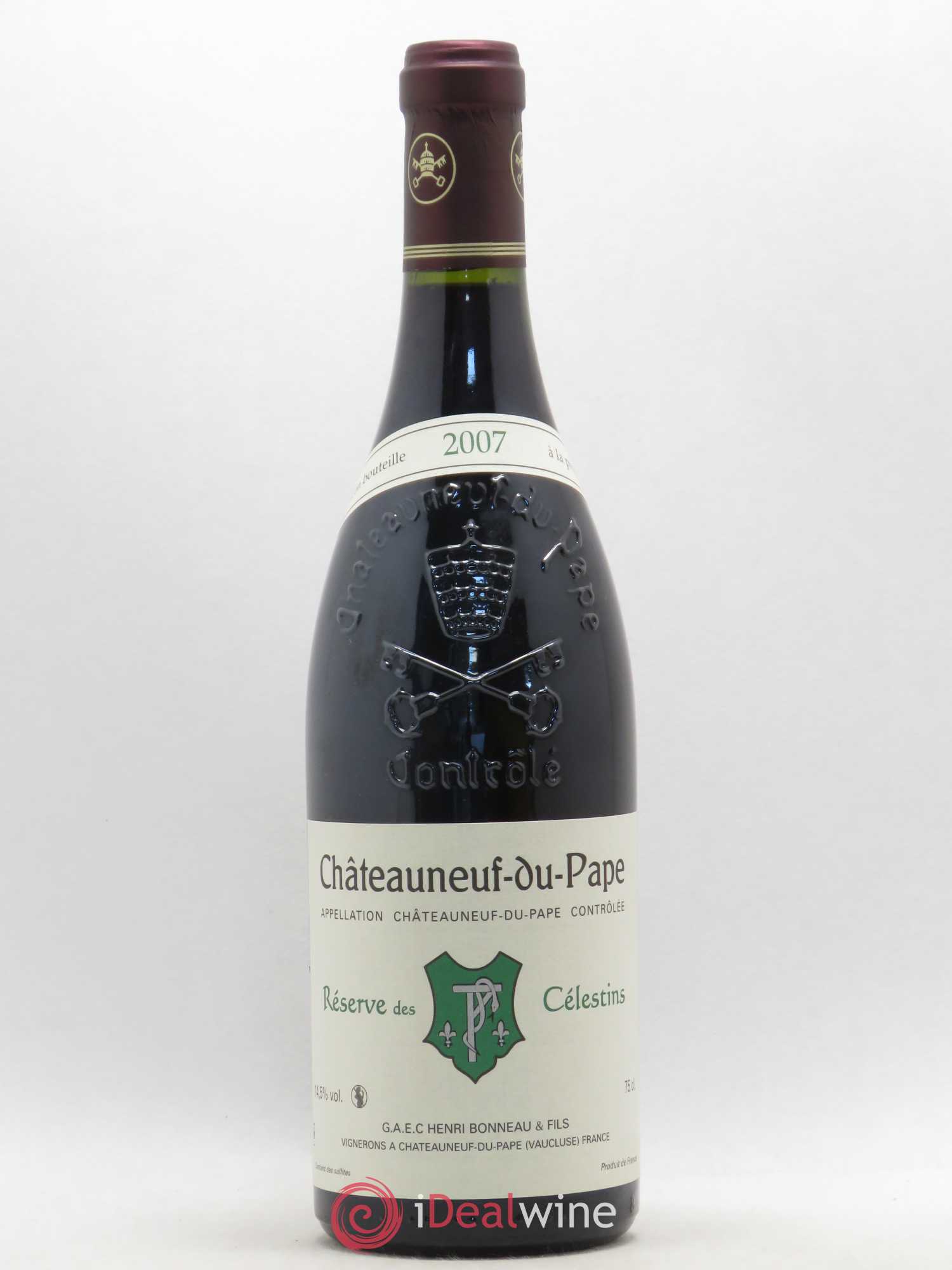 Châteauneuf-du-Pape Réserve des Célestins Henri Bonneau & Fils 2007 - Lot de 1 bouteille - 0