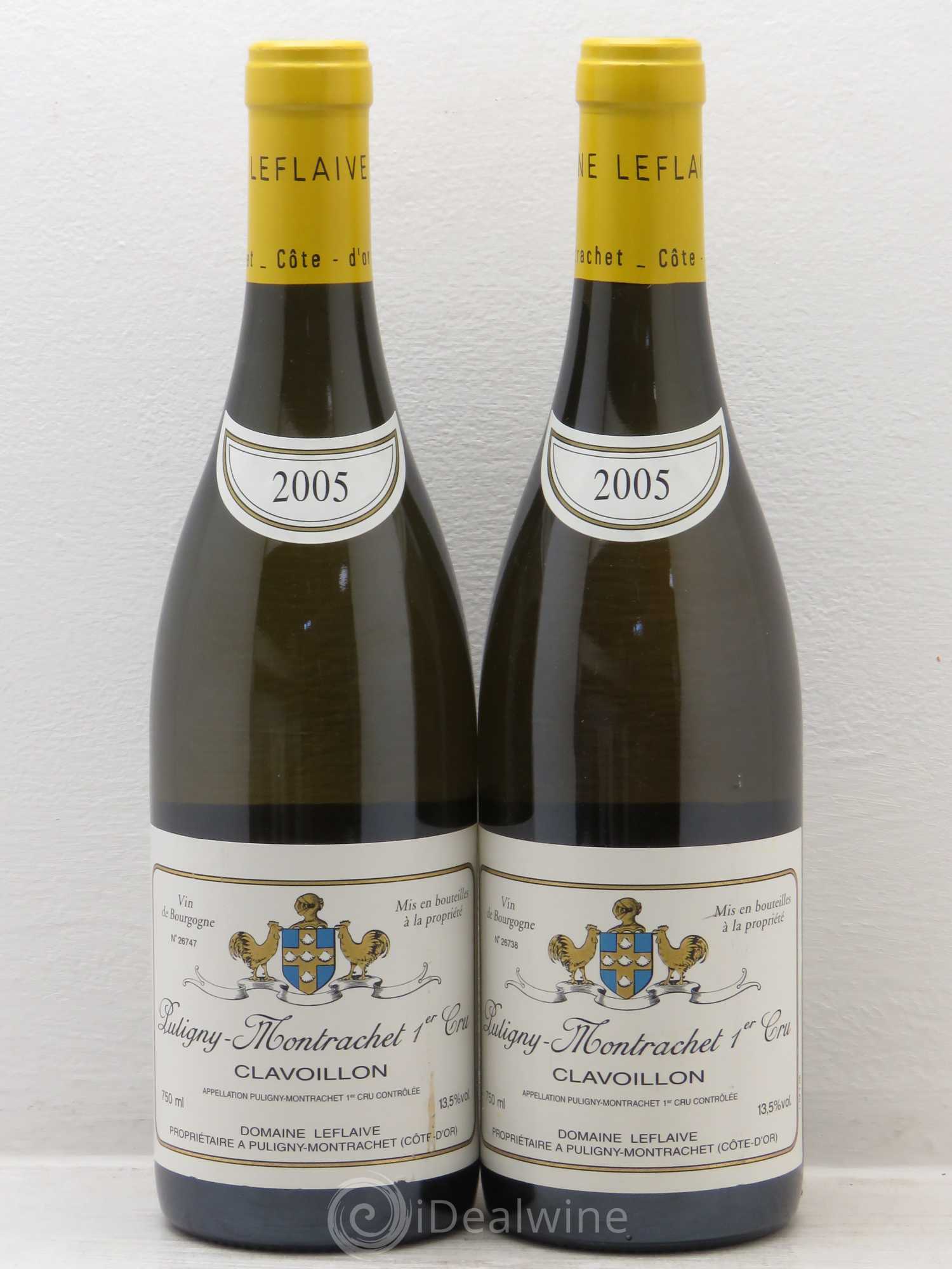 Puligny-Montrachet 1er Cru Clavoillon Leflaive (Domaine) 2005 - Lot de 2 bouteilles - 0