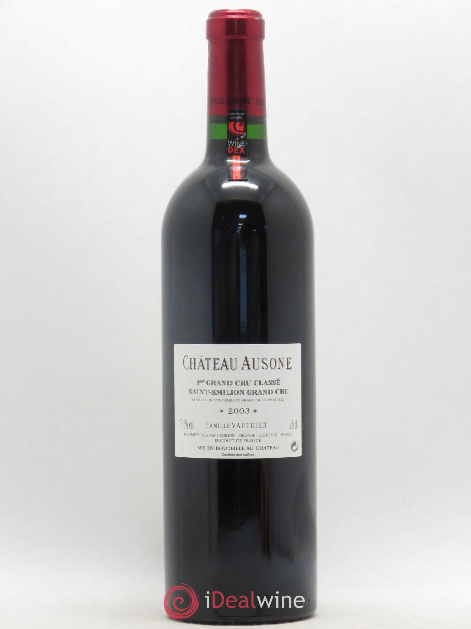 Château Ausone 1er Grand Cru Classé A 2003 - Lot de 1 bouteille - 1