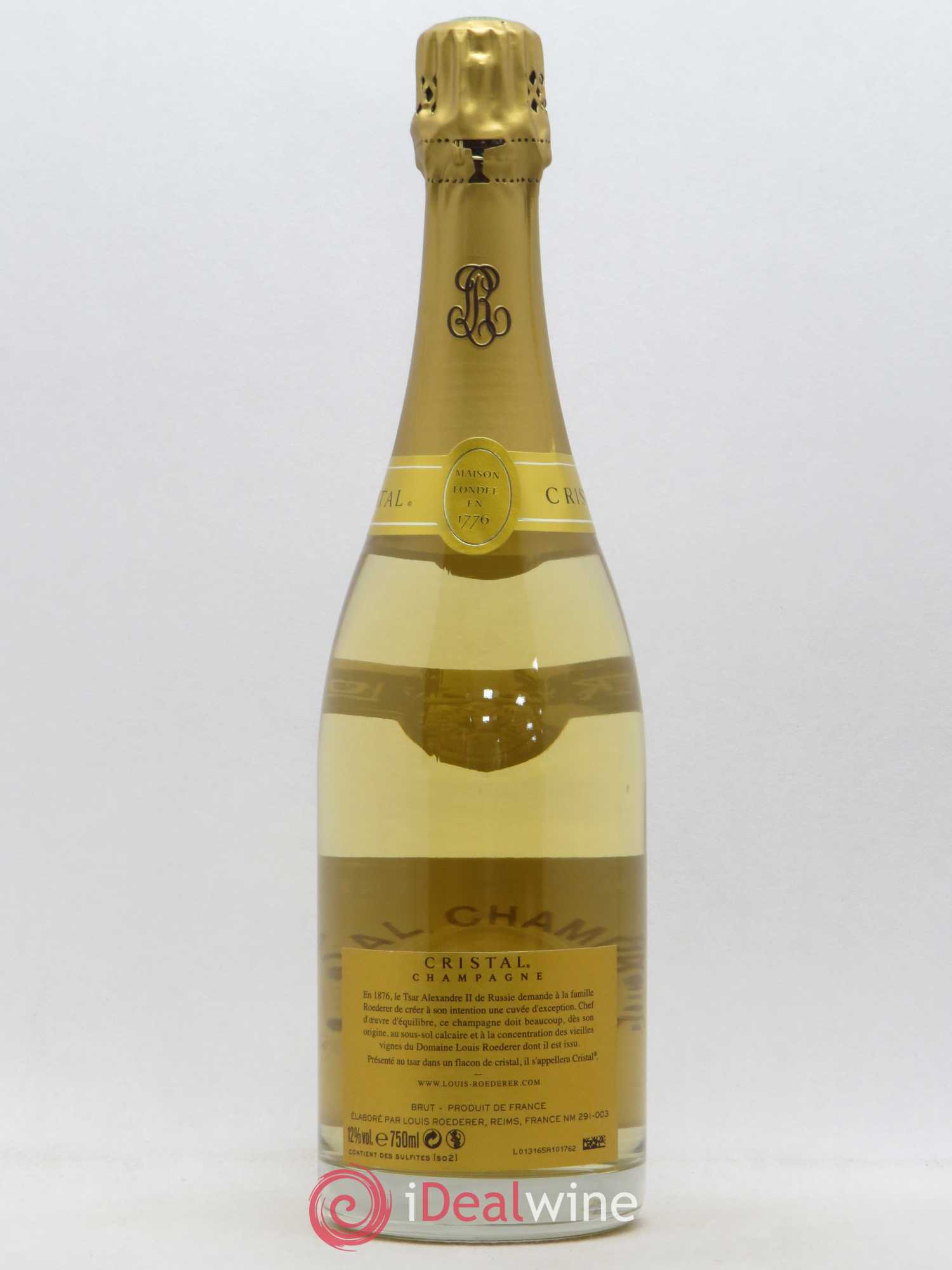 Cristal Louis Roederer 2008 - Lot de 1 bouteille - 1