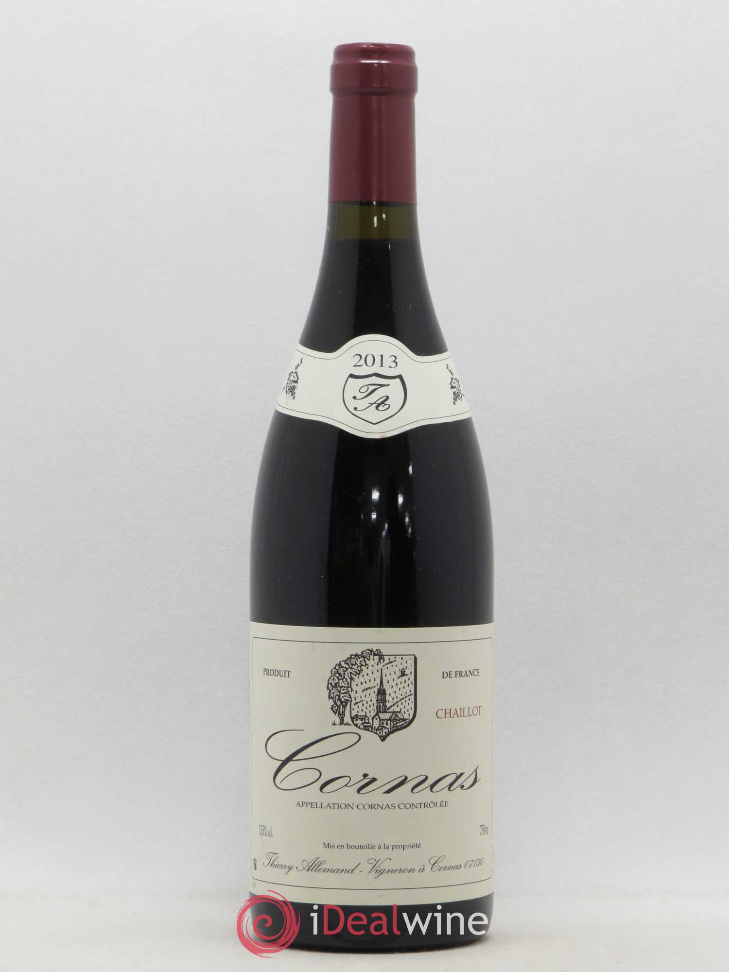 Cornas Chaillot Thierry Allemand 2013 - Lot de 1 bouteille - 0