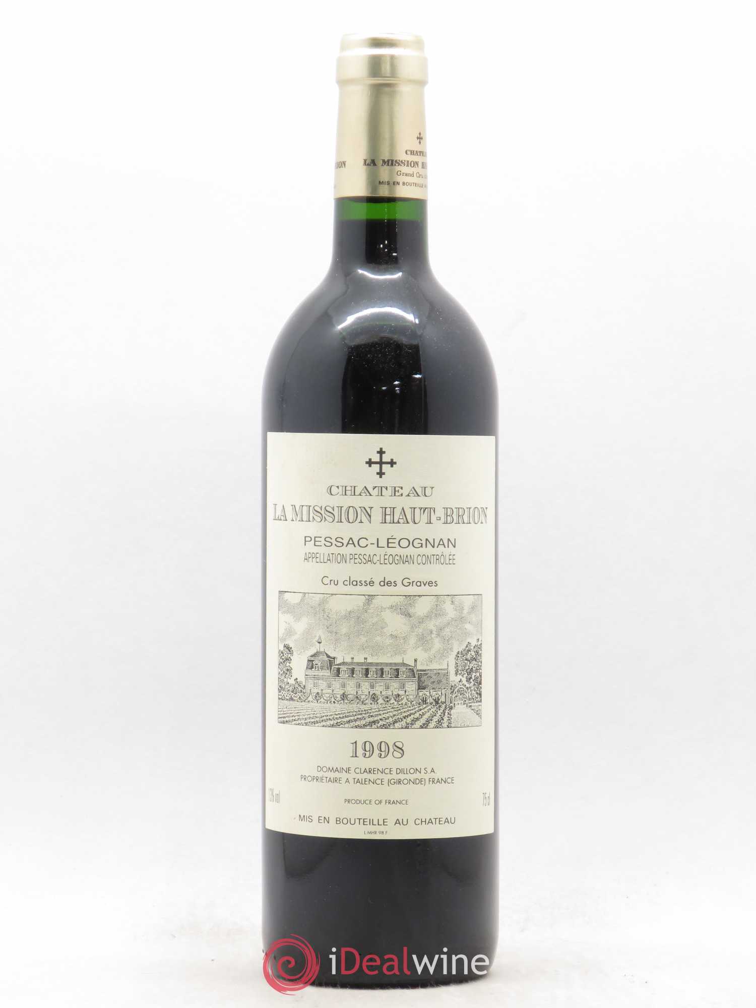Château la Mission Haut-Brion Cru Classé de Graves 1998 - Lot de 1 bouteille - 0