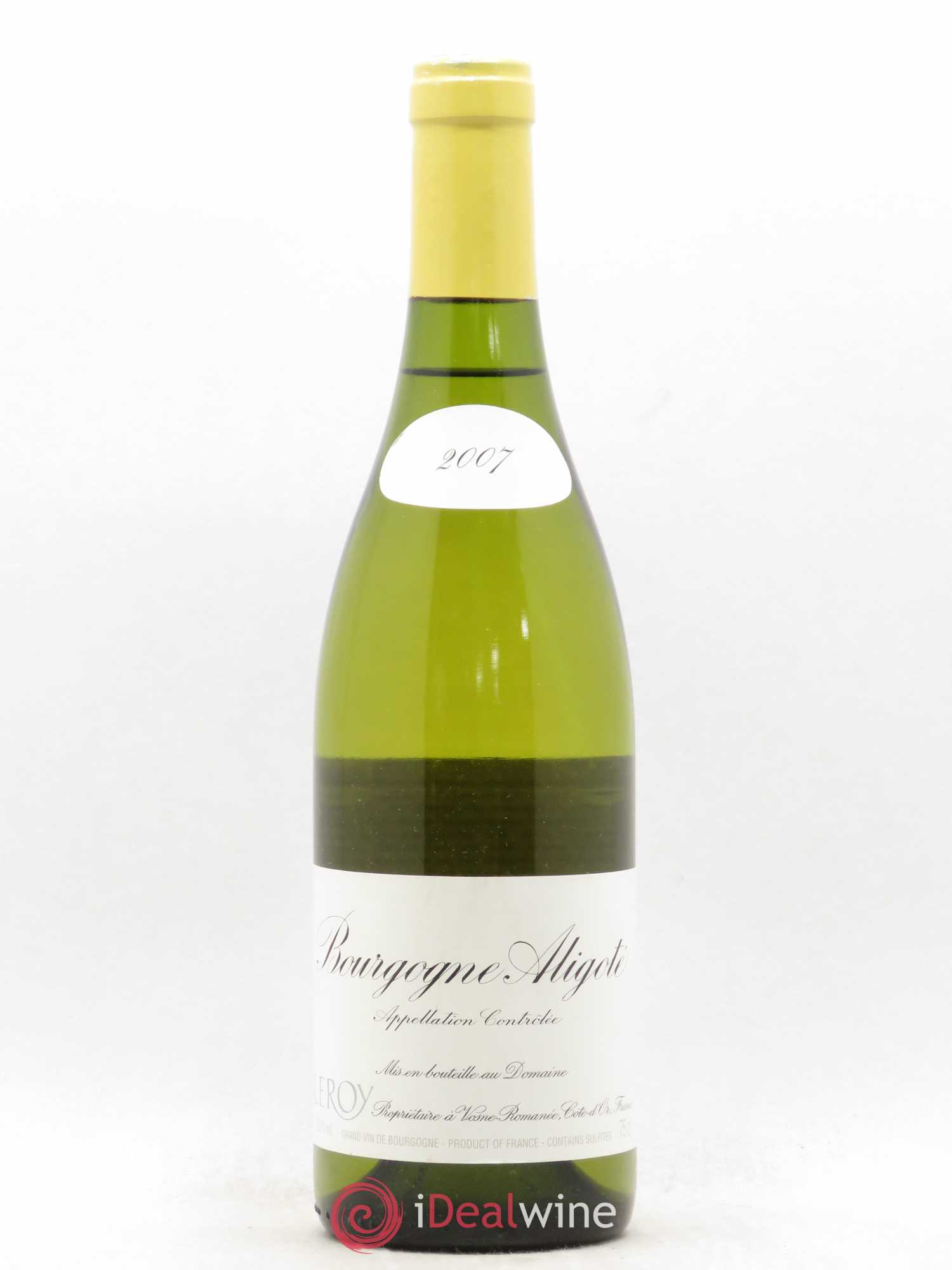 Bourgogne aligoté Leroy SA 2007 - Posten von 1 Flasche - 0