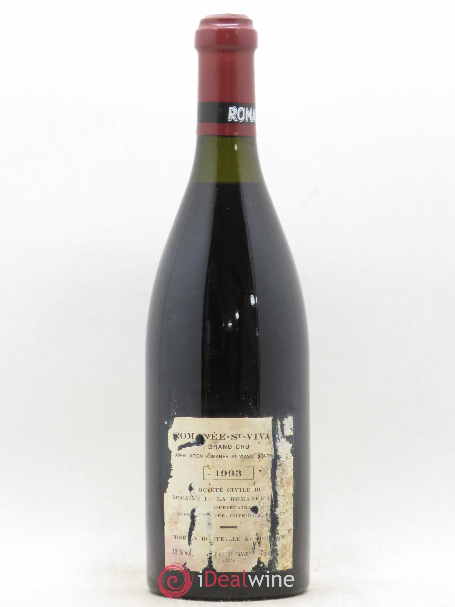 Romanée-Saint-Vivant Grand Cru Domaine de la Romanée-Conti 1993 - Lot de 1 bouteille - 1