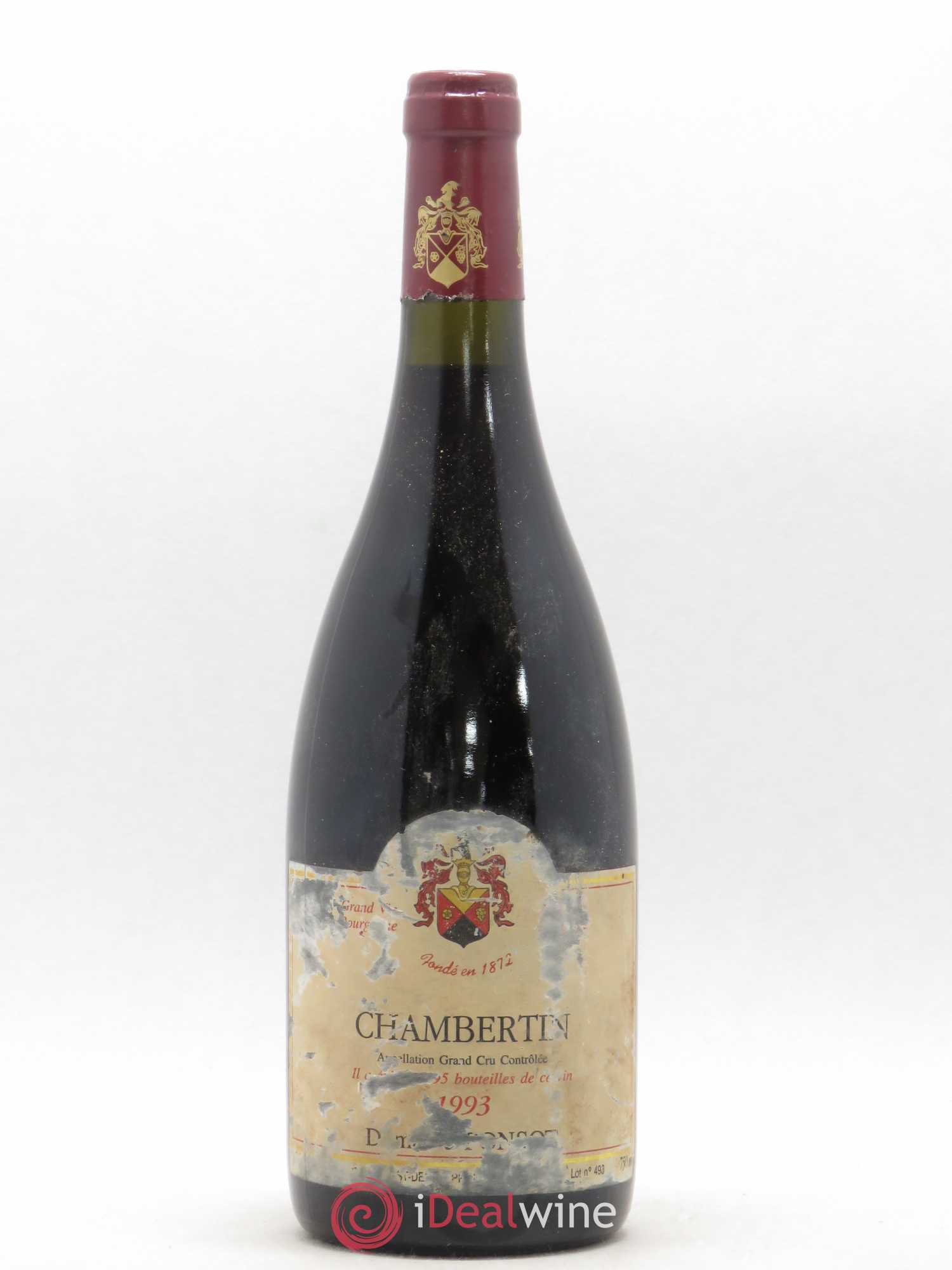 Chambertin Grand Cru Ponsot (Domaine) 1993 - Lot de 1 bouteille - 0
