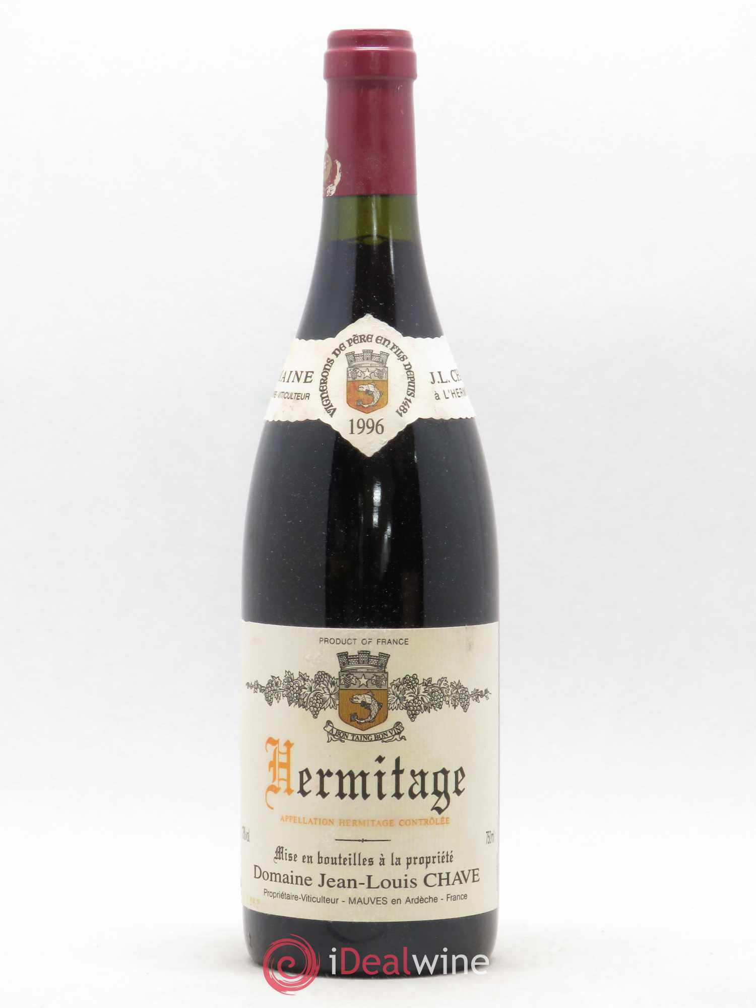Hermitage Jean-Louis Chave 1996 - Lot de 1 bouteille - 0