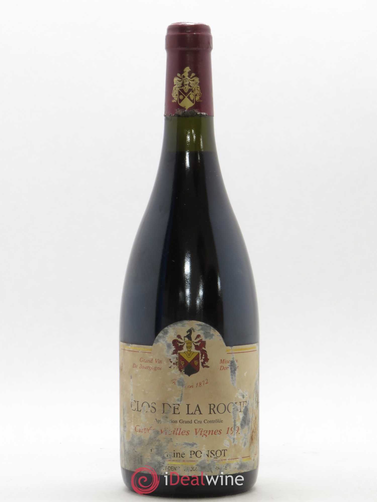 Clos de la Roche Grand Cru Vieilles Vignes Ponsot (Domaine) 1993 - Lot de 1 bouteille - 0