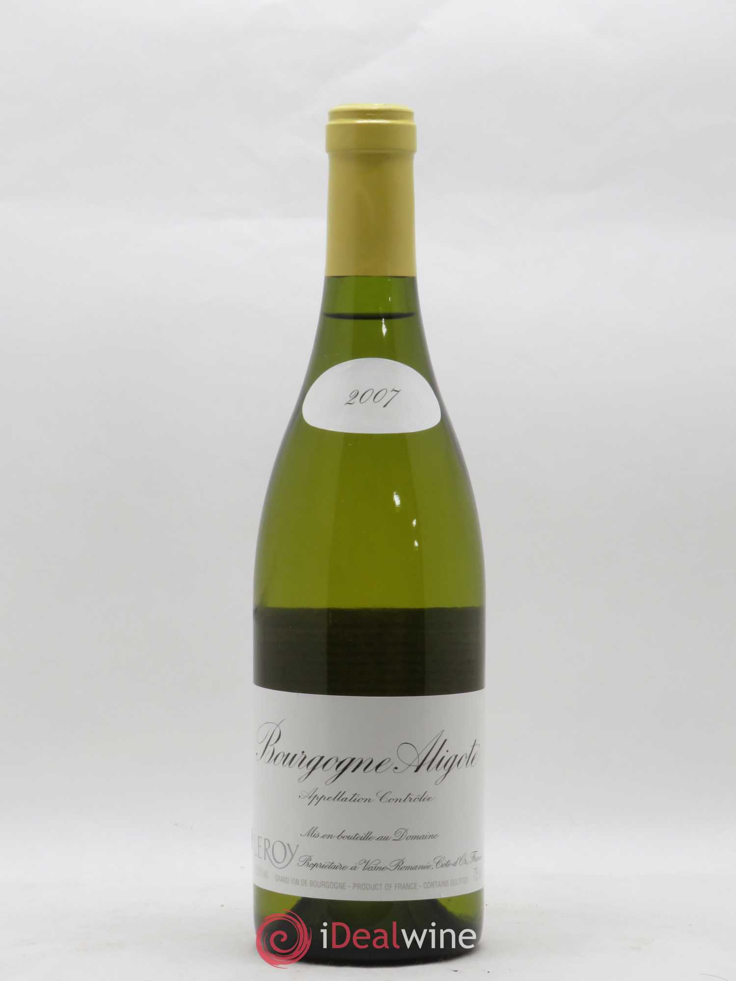 Bourgogne Aligoté Leroy (Domaine) 2007 - Lot de 1 bouteille - 0