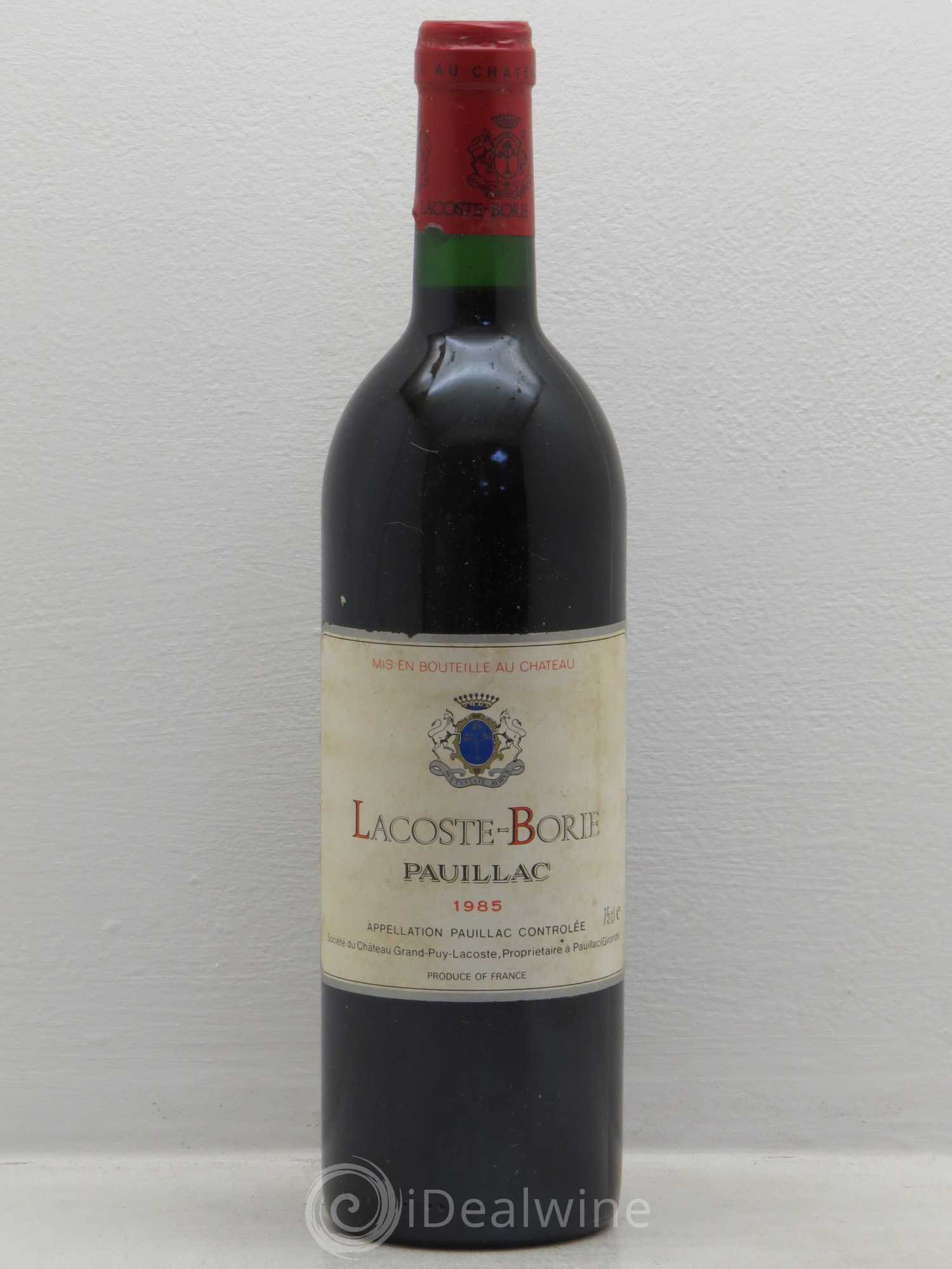 Lacoste Borie (sans prix de réserve) 1985 - Lot de 1 bouteille - 0