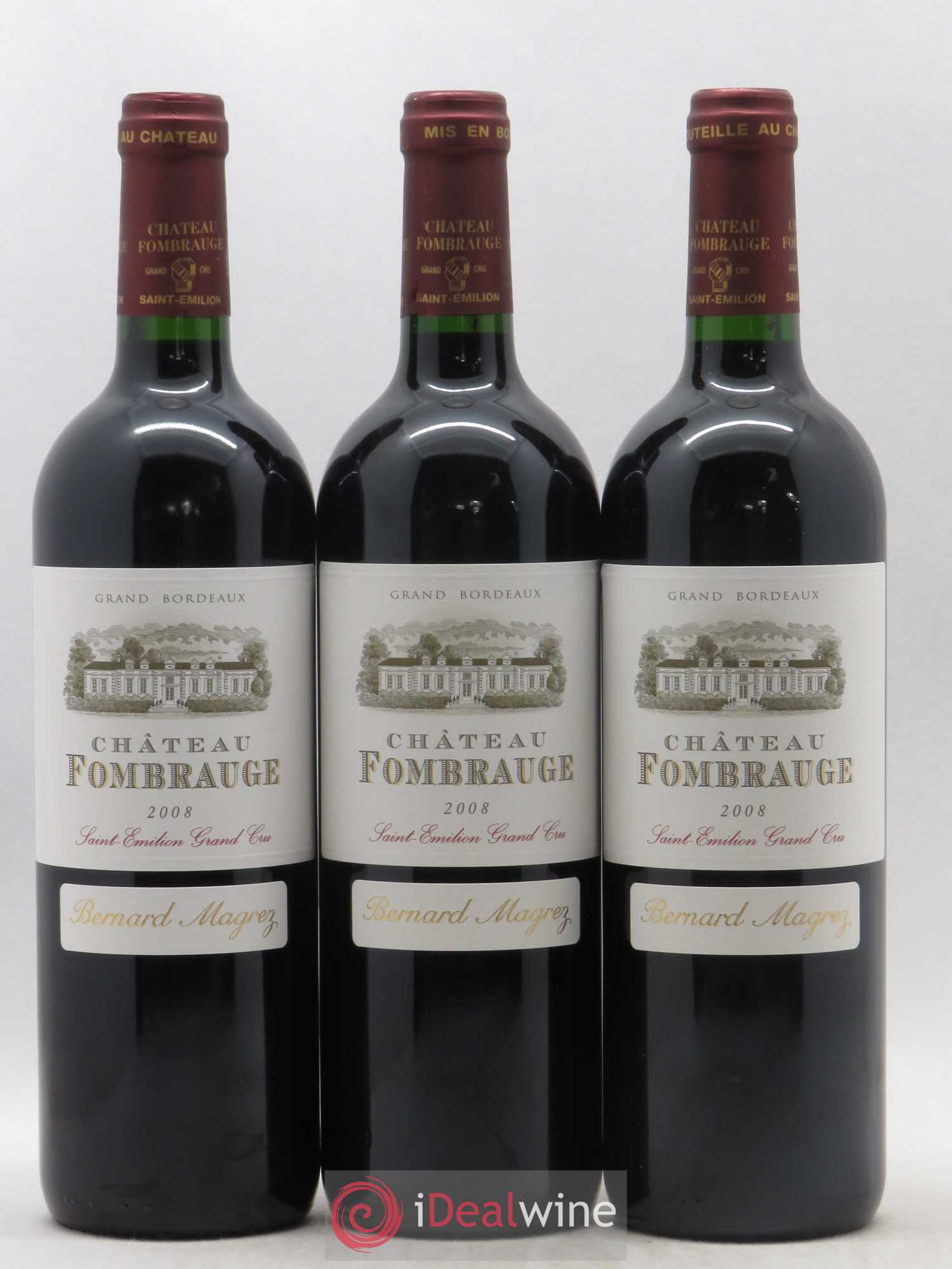 Château Fombrauge Grand Cru Classé 2008 - Lot de 3 bouteilles - 0